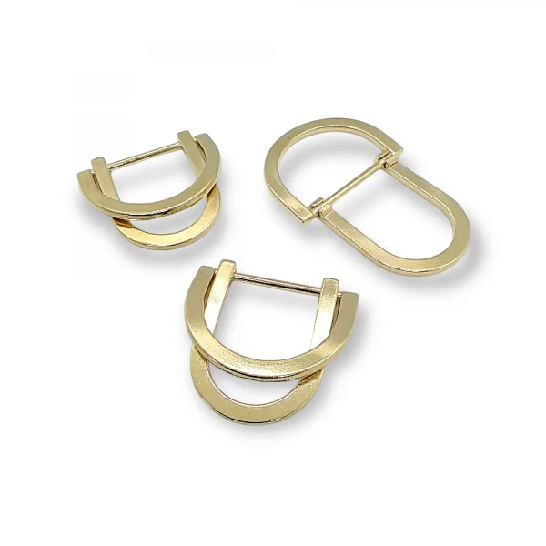 Double Ring D Buckle 23 mm Metal Adjuster and Belt Buckle E 2145