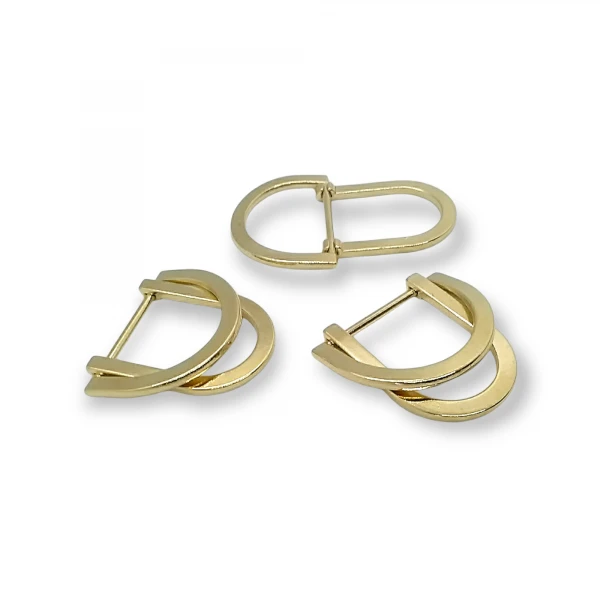 Double Ring D Buckle 23 mm Metal Adjuster and Belt Buckle E 2145