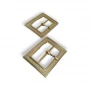 Belt Buckle 30 mm Patterned Rectangular Belt Buckle E 810