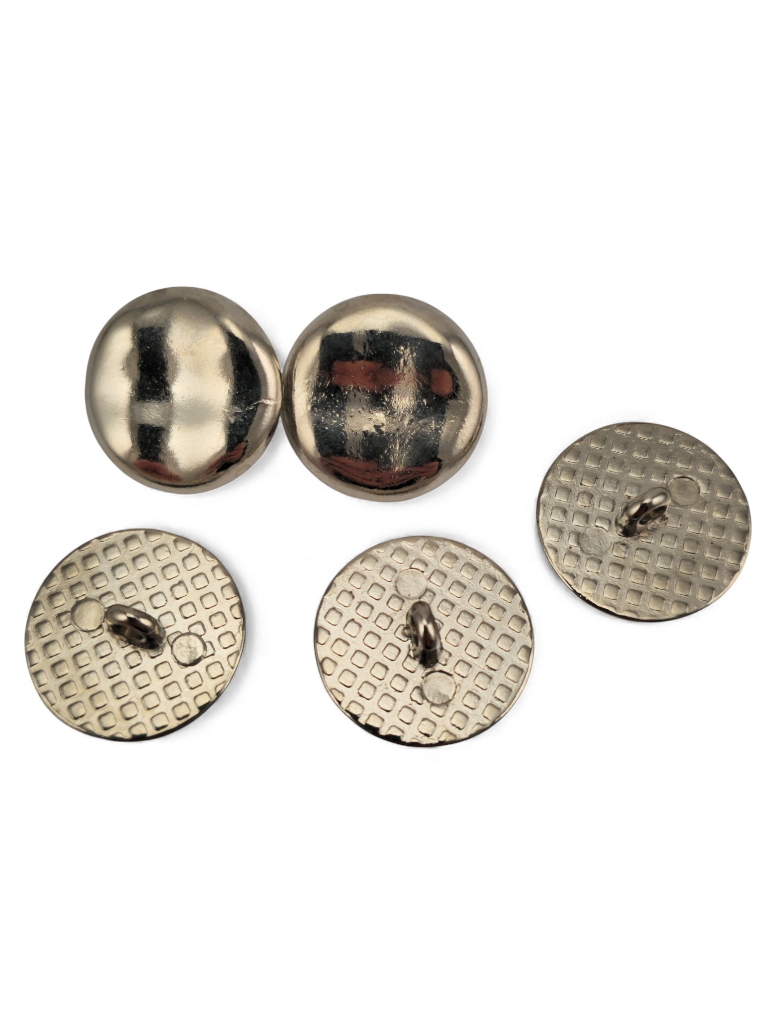 slightly wavy shiny Footed Button, Jacket Button 20 mm - 32 size slightly wavy shiny Footed Button, Jacket Button 20 mm - 32 size