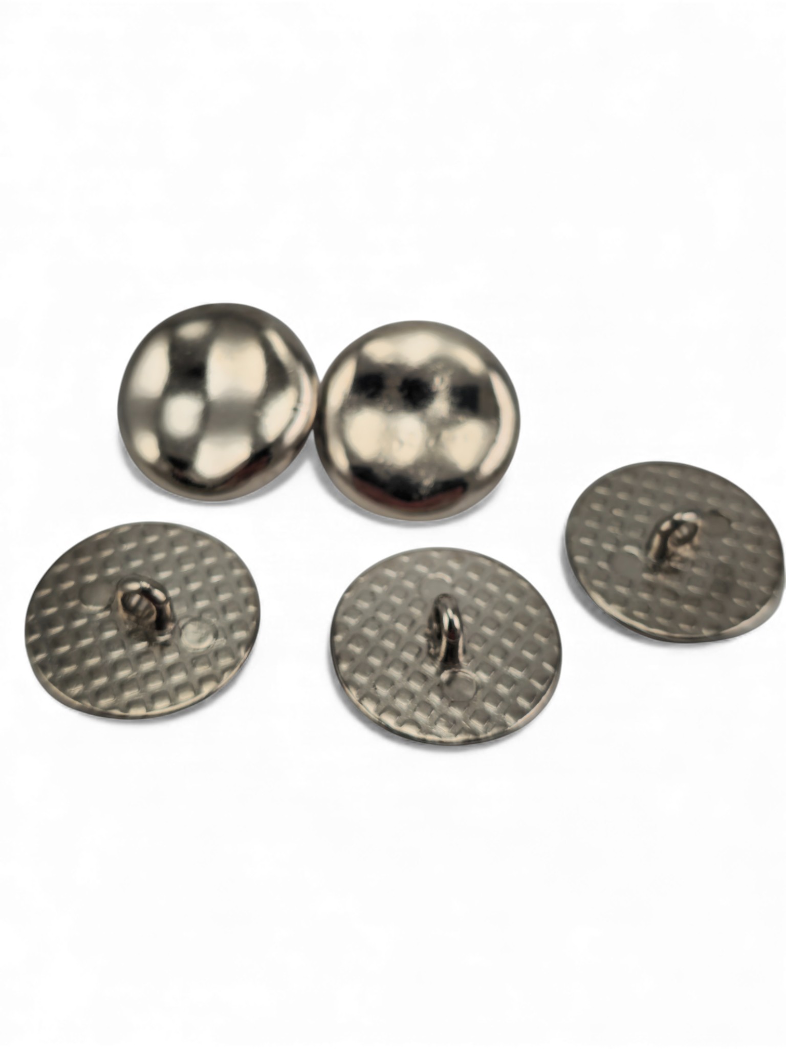 slightly wavy shiny Footed Button, Jacket Button 20 mm - 32 size slightly wavy shiny Footed Button, Jacket Button 20 mm - 32 size