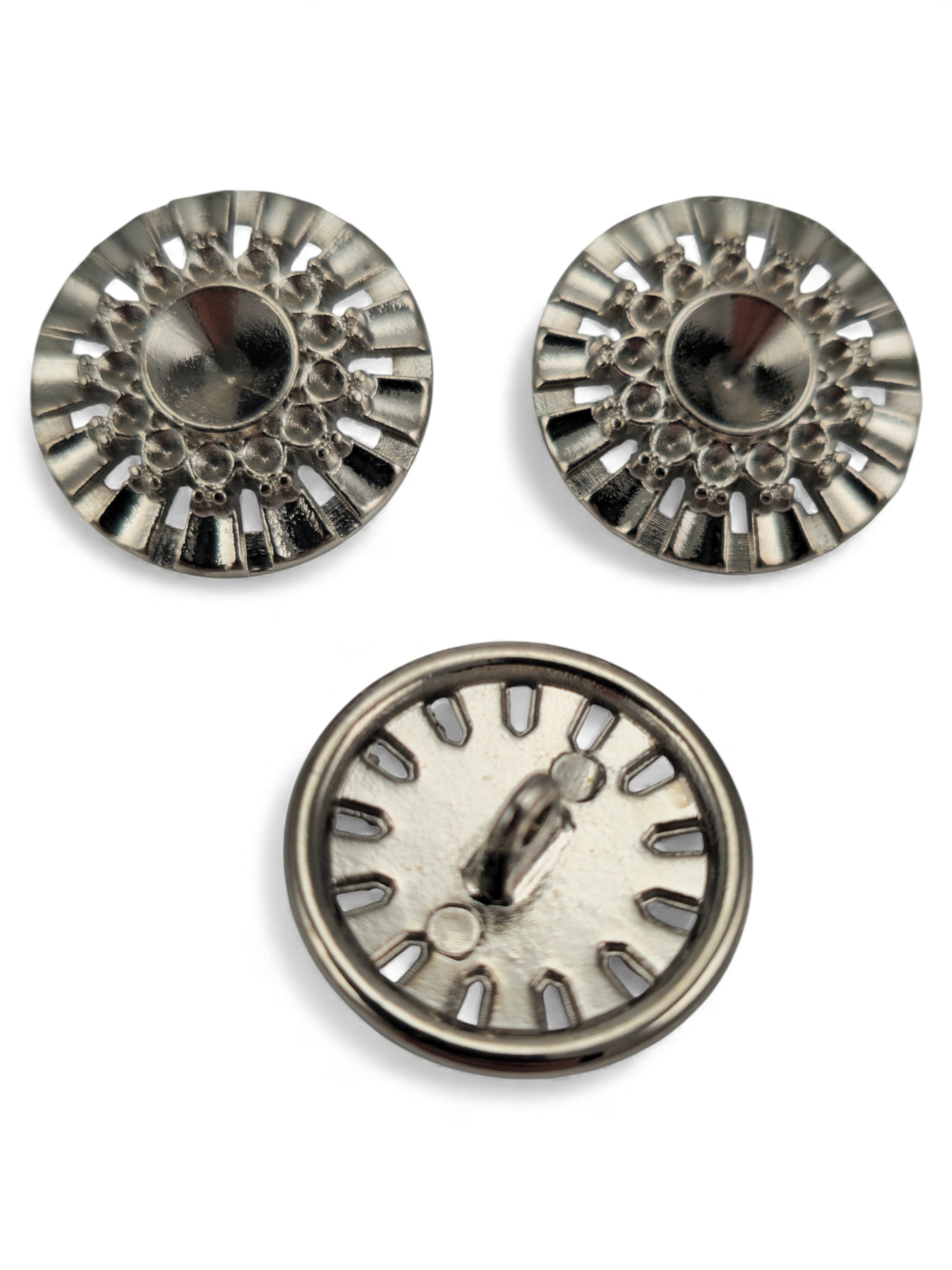 Footed button Enameled Jacket Button 22 mm - 34 size