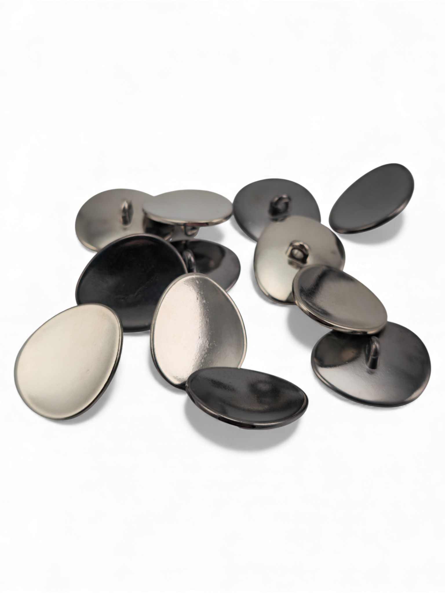 Asymmetrical Oval Shaped Jacket Button 23 mm x 19.5 mm - 36 men Asymmetrical Oval Shaped Jacket Button 23 mm x 19.5 mm - 36 men