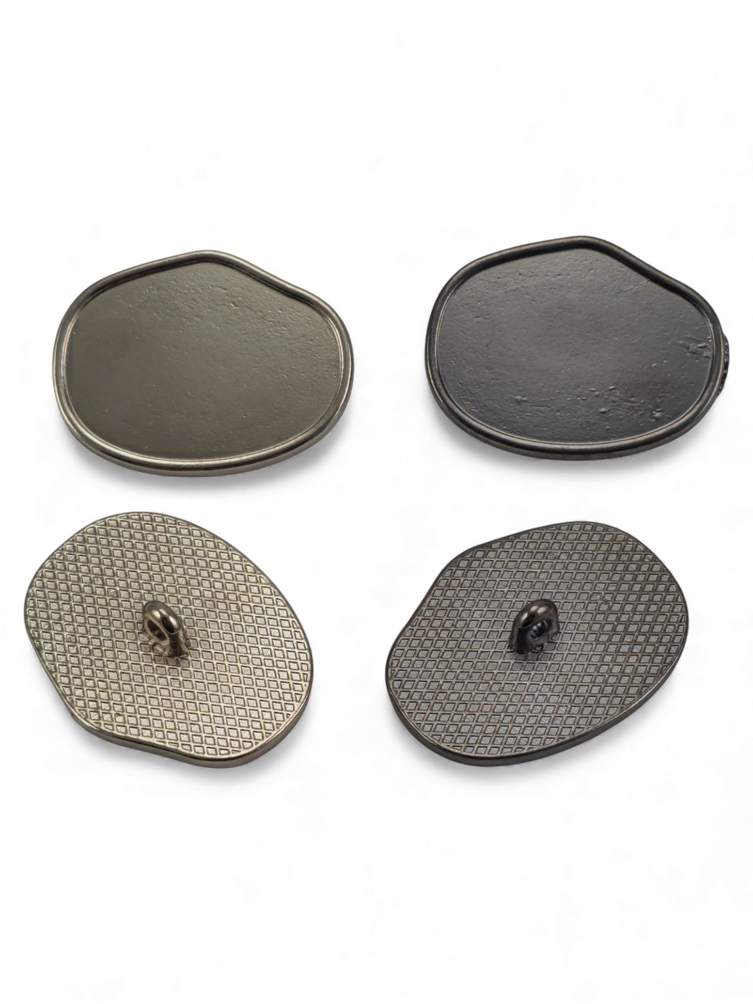 Footed button Oval Form Jacket Button 30 mm x 22.5 mm - 45 size