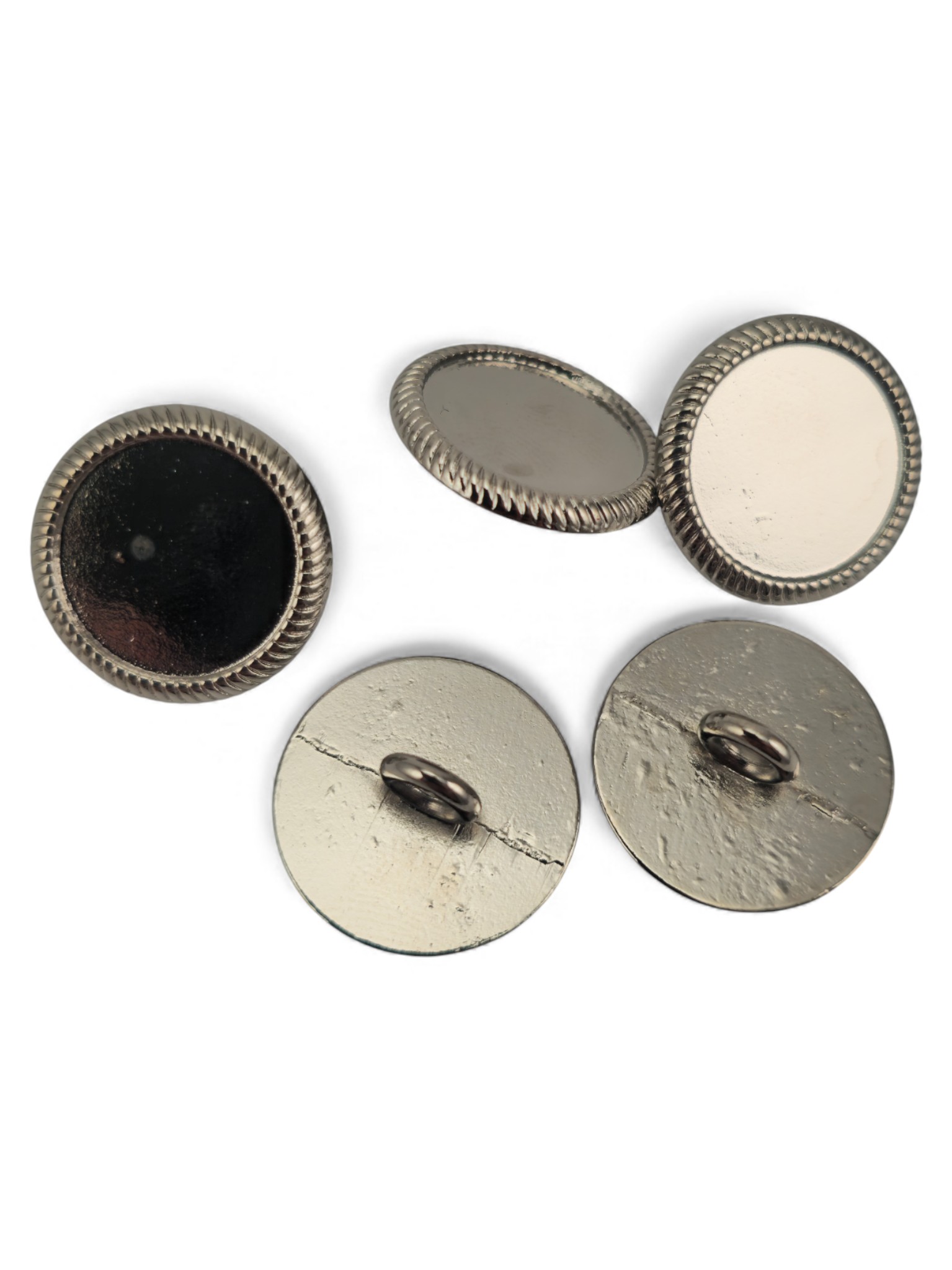 Standing button serrated edge Jacket Button 17.5 mm - 26 men Standing button serrated edge Jacket Button 17.5 mm - 26 men