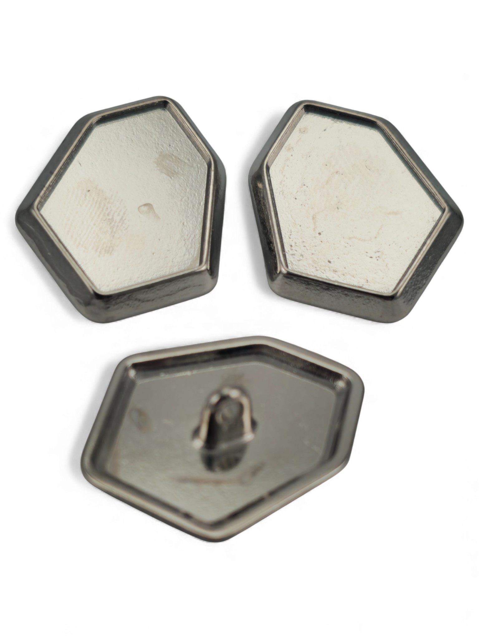 Footed button Pentagonal Shaped Jacket Button 28 mm x 22 mm - 44 size
