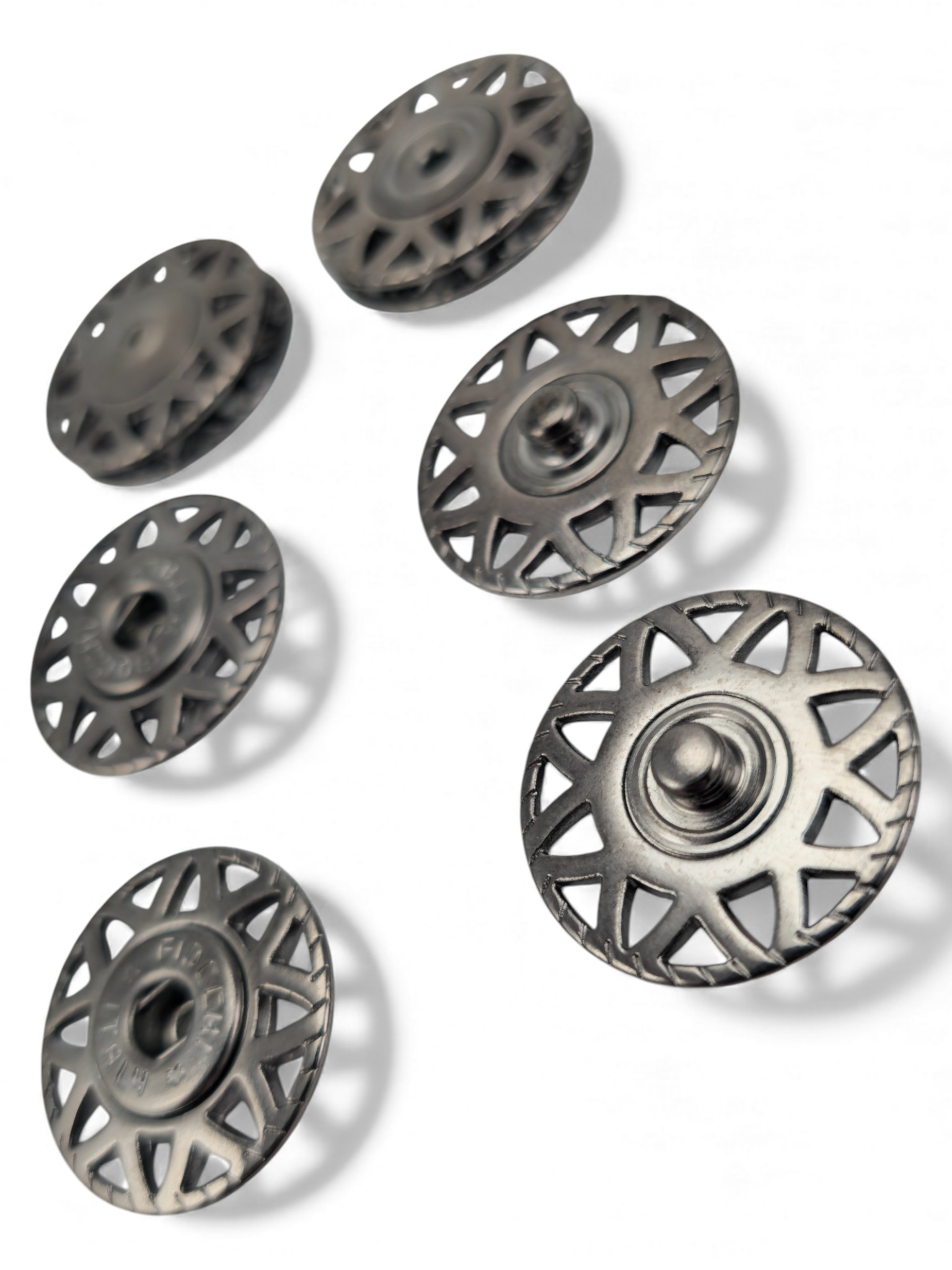 Star patterned 25 mm 40 Size Snap Fastener