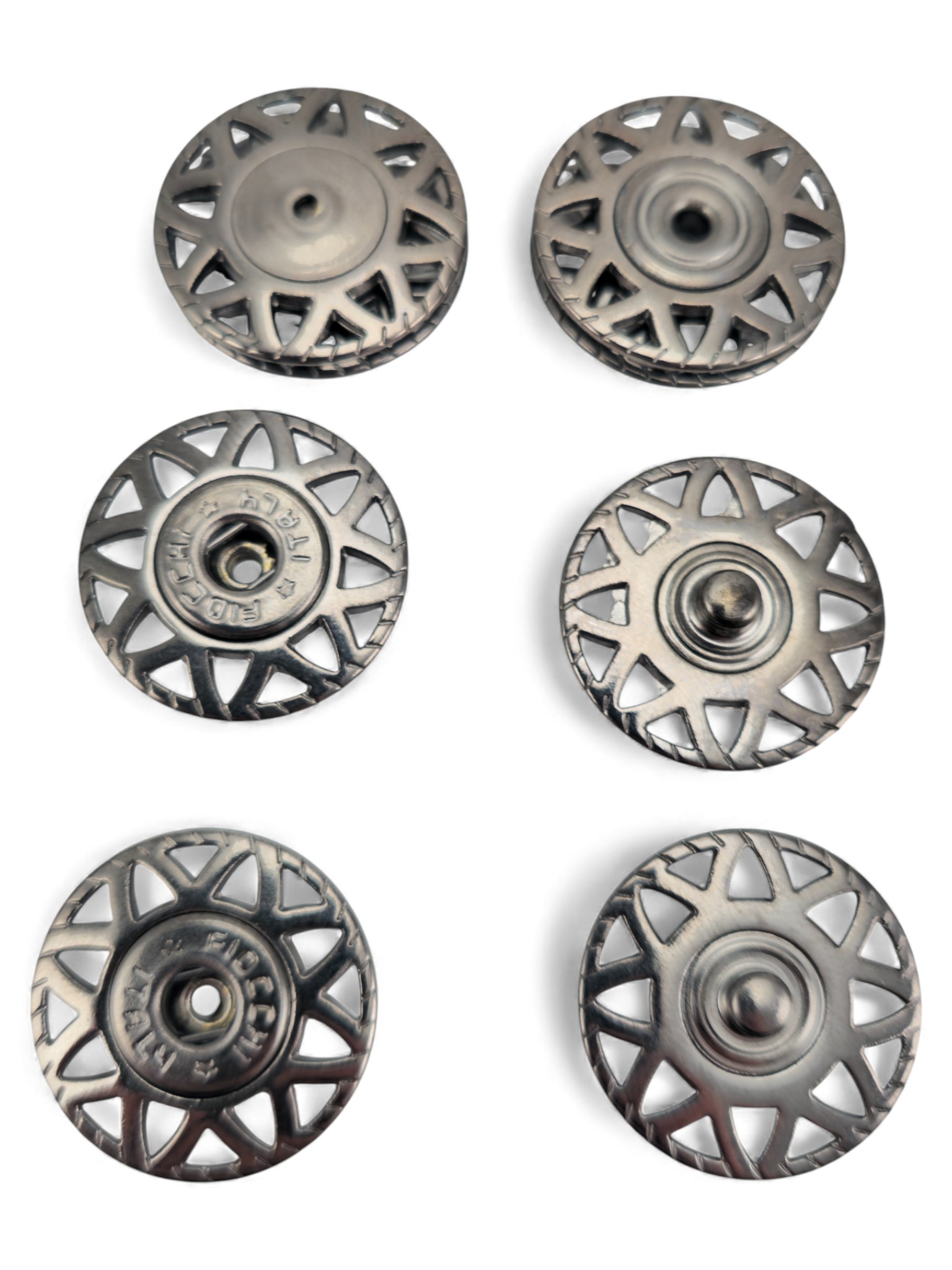 Star patterned 25 mm 40 Size Snap Fastener