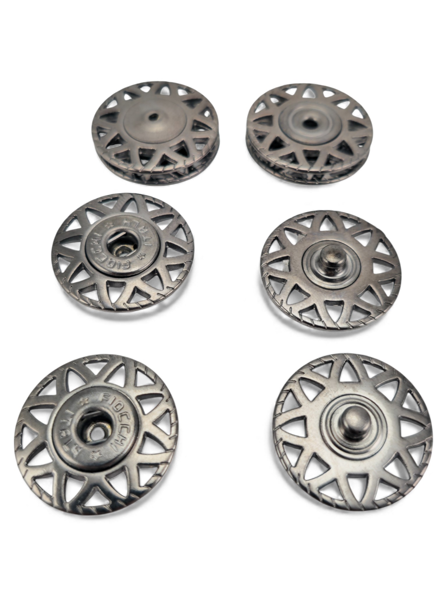 Star patterned 25 mm 40 Size Snap Fastener