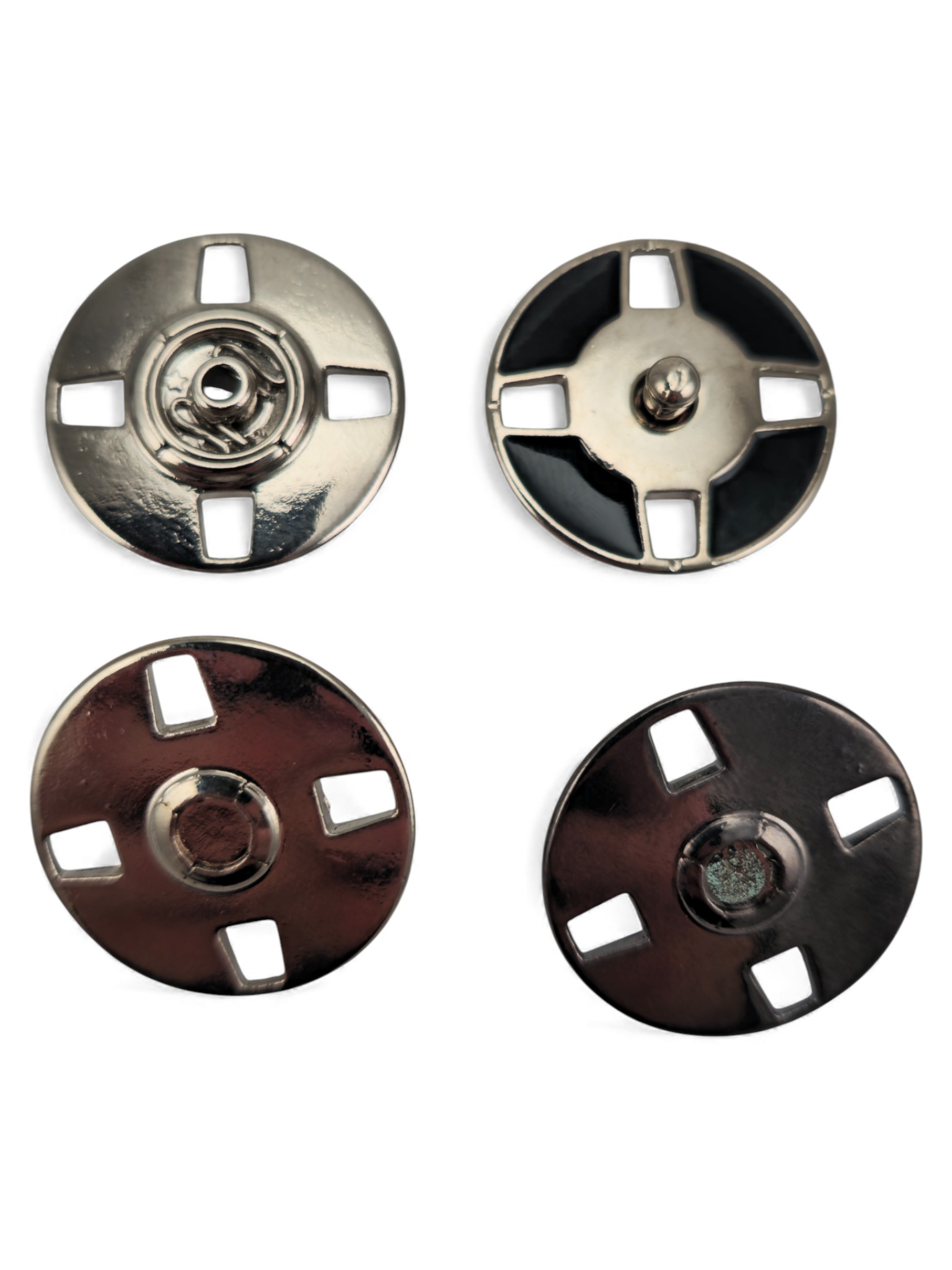 Decorative Covered 4 Hole Sewn Snap Fastener 24 mm Decorative Covered 4 Hole Sewn Snap Fastener 24 mm