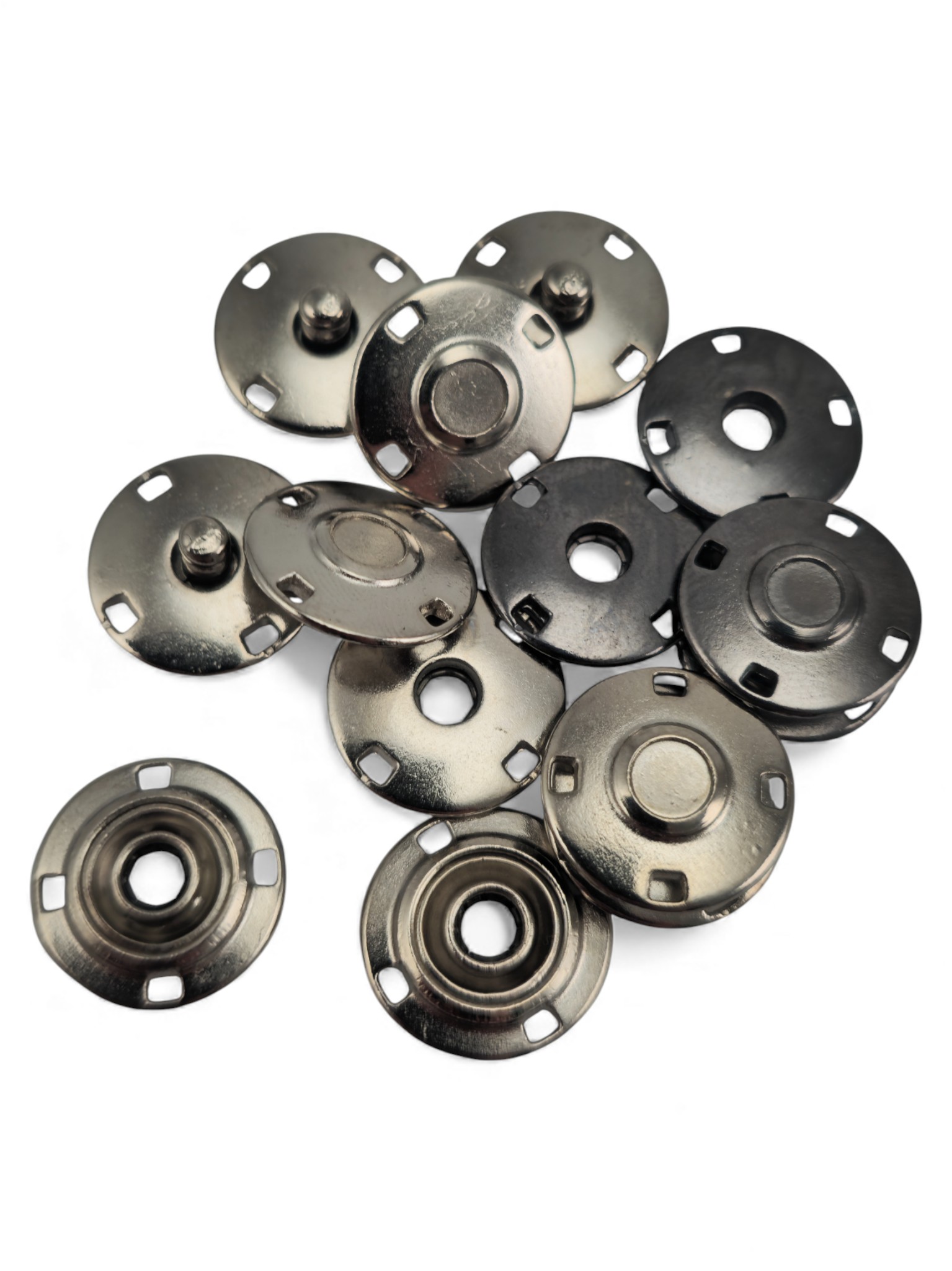 4 Prong Snap Fastener with Cover – Sewn Snap Fastener