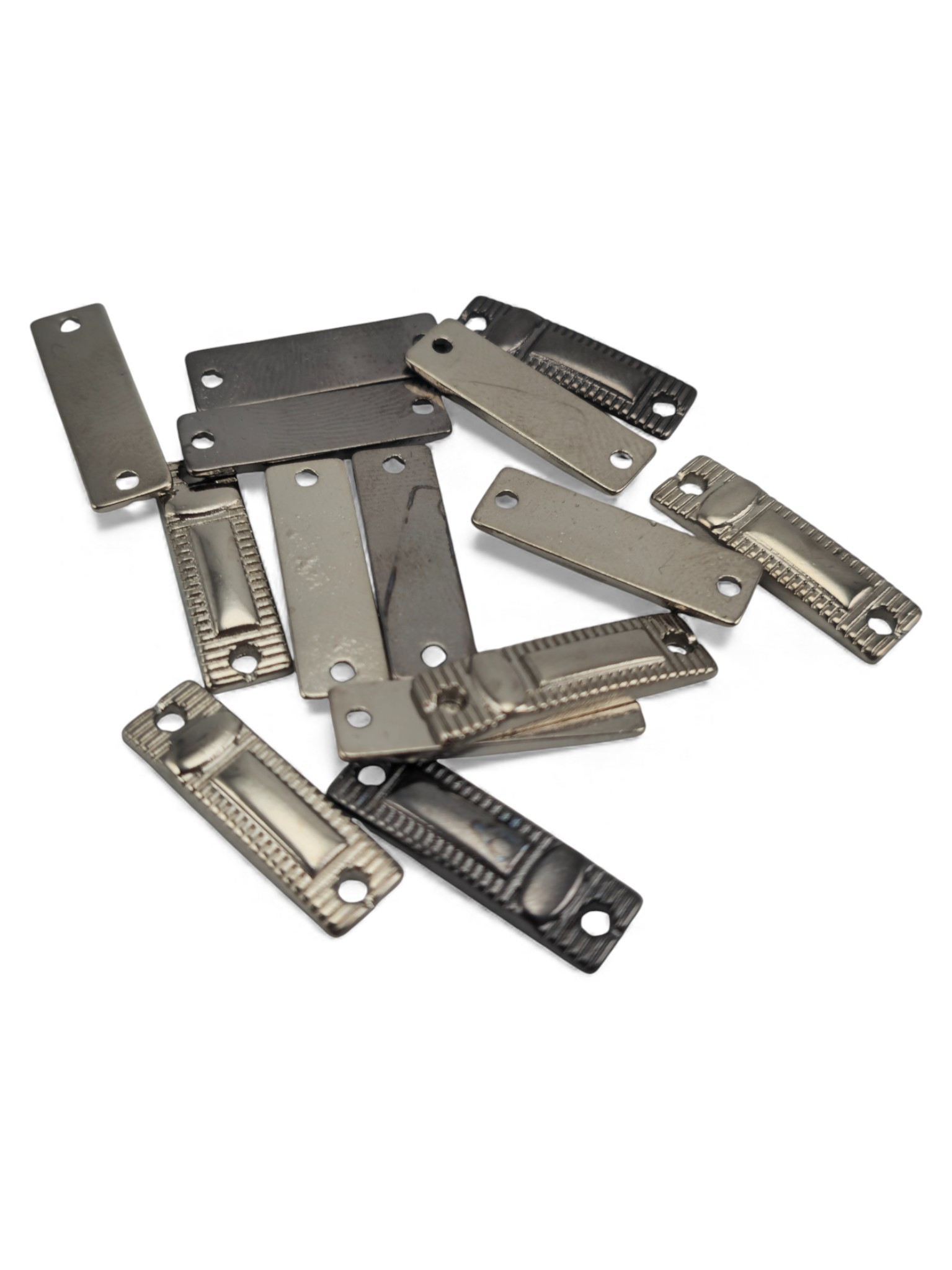 Serrated Frame Metal Connection Plate – 2 Hole Metal Plate 21.5 mm x 6.4 mm