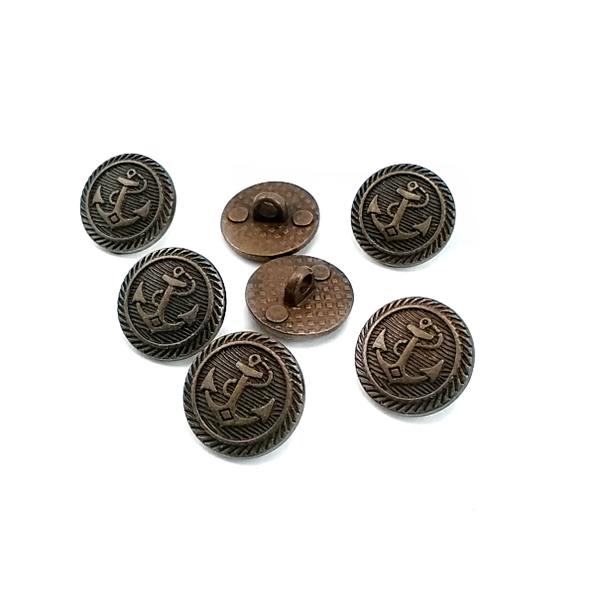 15 mm Ayaklı Düğme ürün görseli 15 mm Ayaklı Düğme ön ve detay görünümü