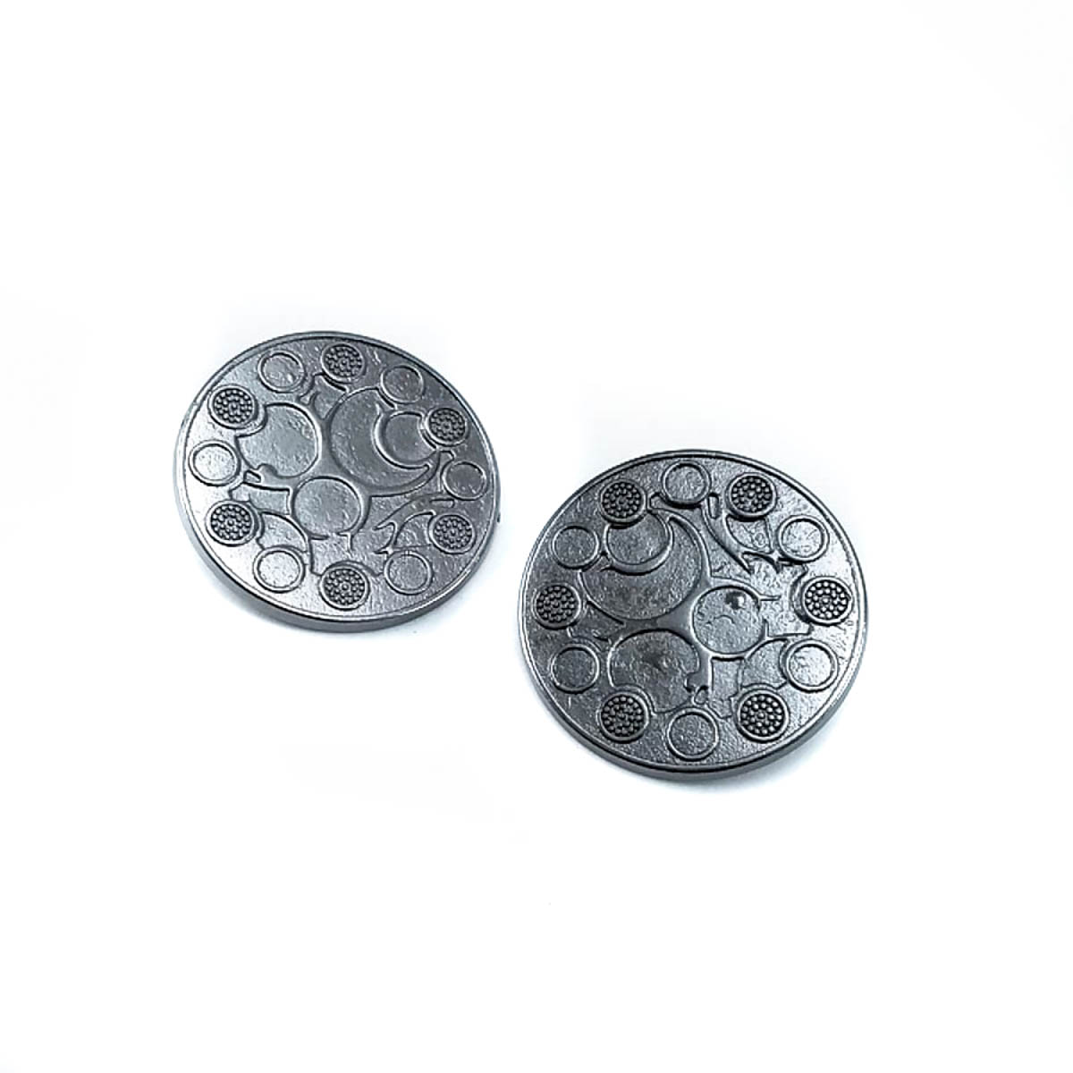 30 mm Shank Button front and detail view