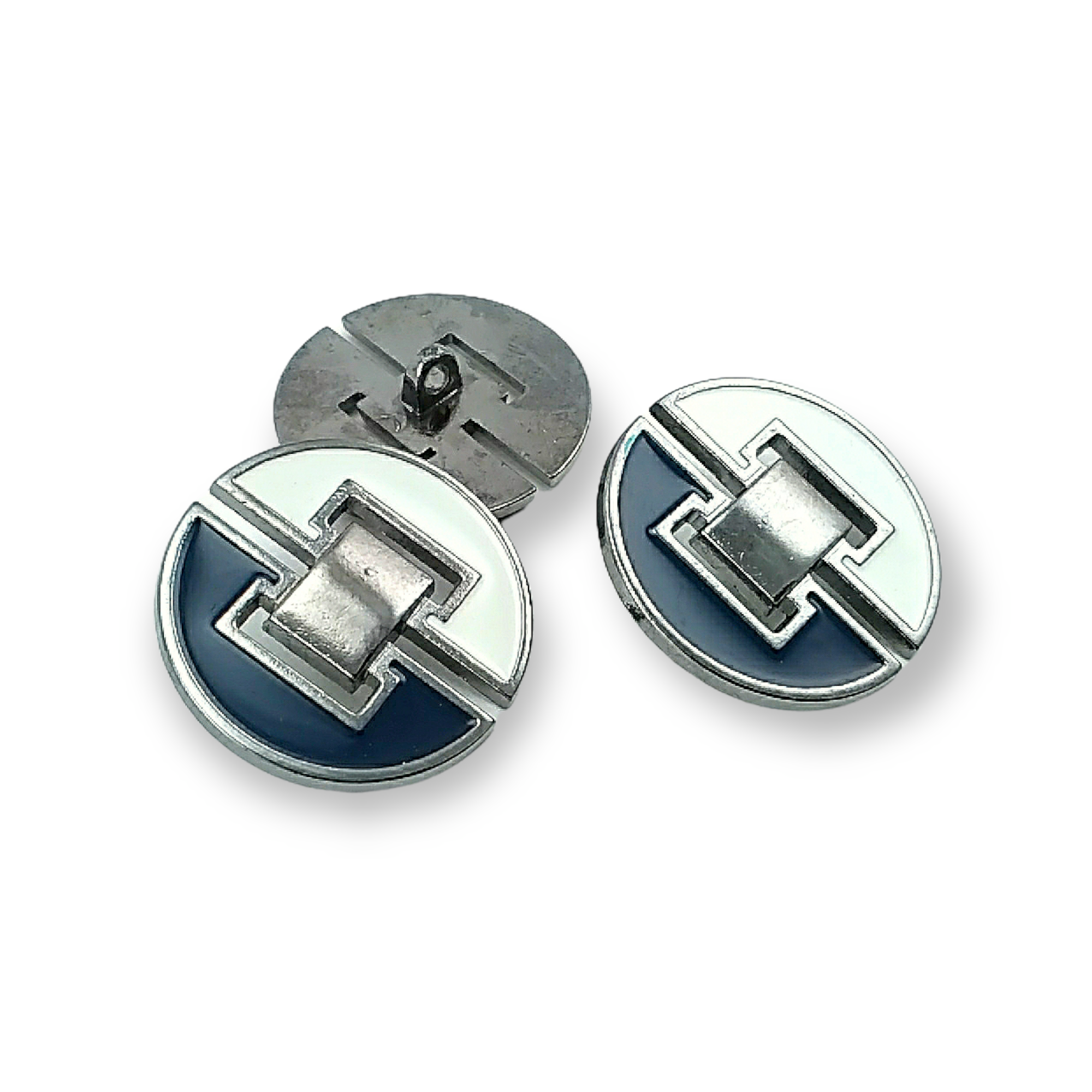 Enamel Coat and Leather Coat Button 30 mm - 48 L B 58
