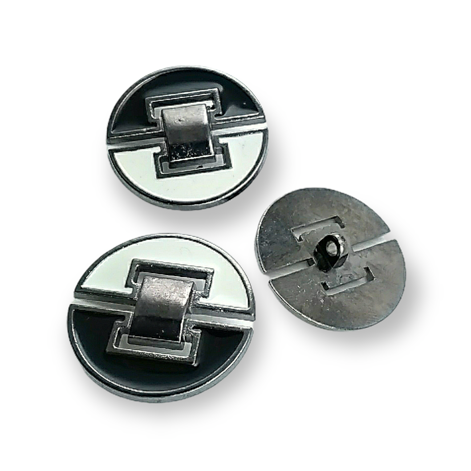 Enamel Coat and Leather Coat Button 30 mm - 48 L B 58