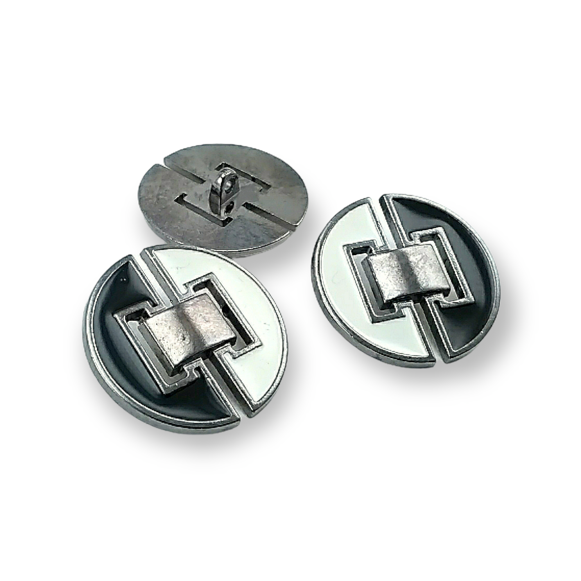 Enamel Coat and Leather Coat Button 30 mm - 48 L B 58