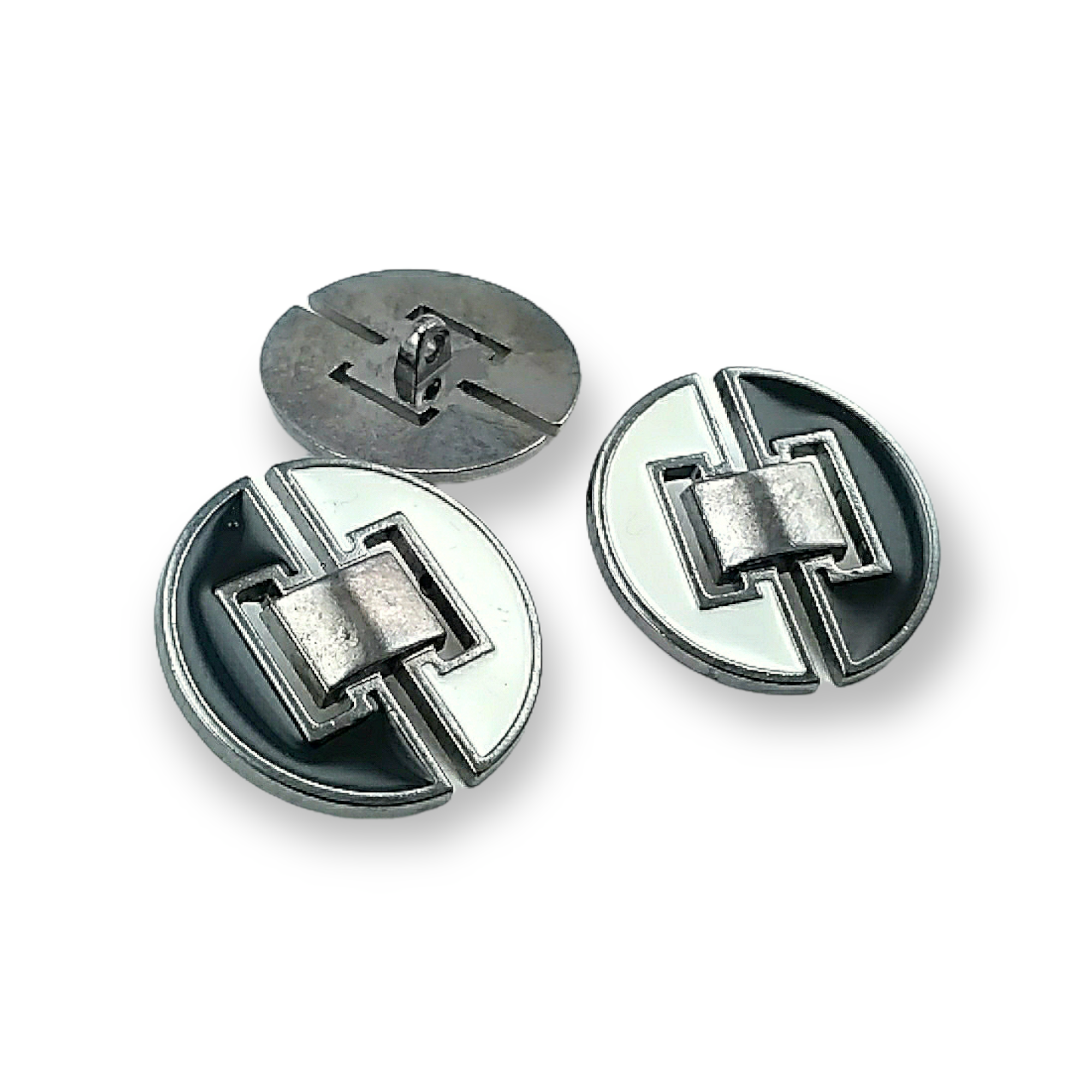 Enamel Coat and Leather Coat Button 30 mm - 48 L B 58
