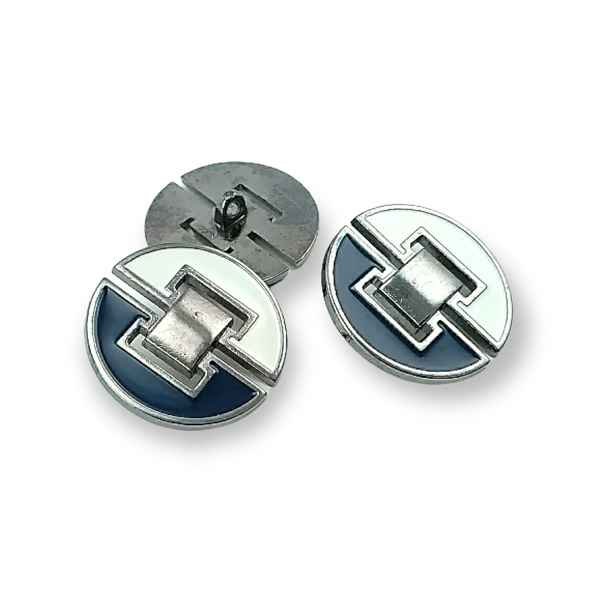 Enamel Coat and Leather Coat Button 30 mm - 48 L B 58