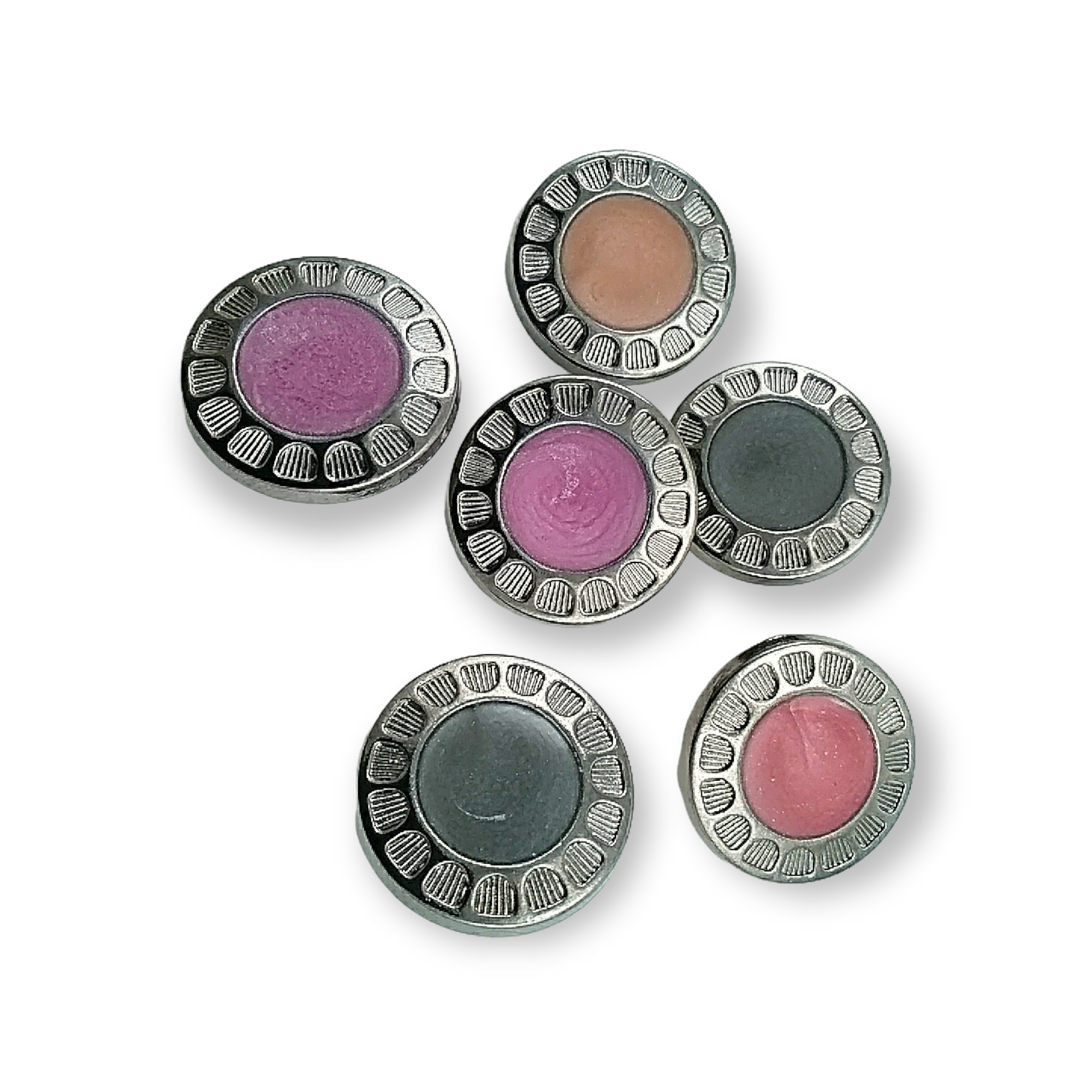Enamel Shank Button 27 mm - 48 L Zamak Metal Edge Pattern B 75 Enamel Shank Button 27 mm - 48 L Zamak Metal Edge Pattern B 75