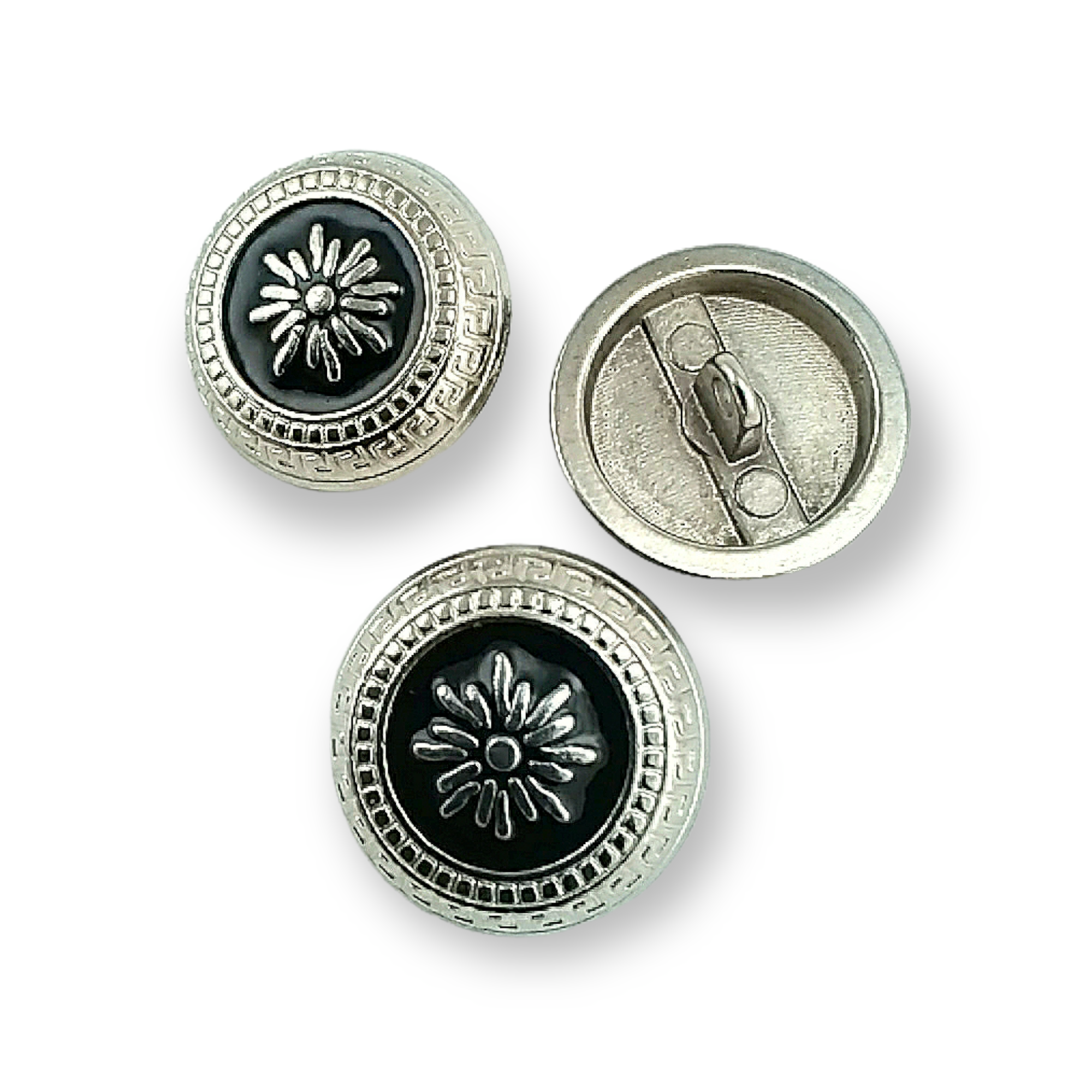 Women's Jacket Button Floral Embroidered Shank Button 21 mm - 32 L E 1055