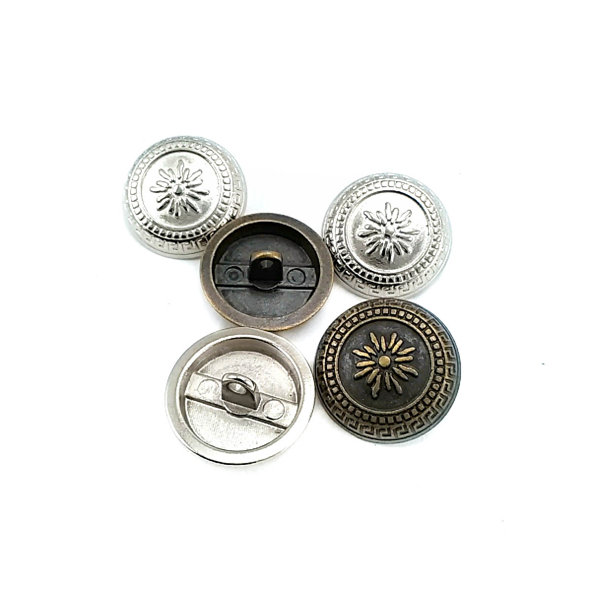 Women's Jacket Button Floral Embroidered Shank Button 21 mm - 32 L E 1055 Women's Jacket Button Floral Embroidered Shank Button 21 mm - 32 L E 1055