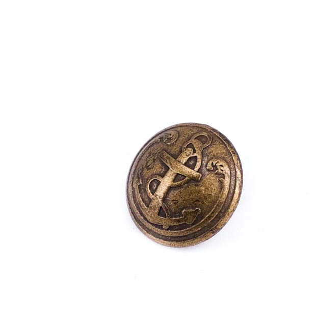 17 mm - 27 length Ship Anchor Design Metal Foot Button