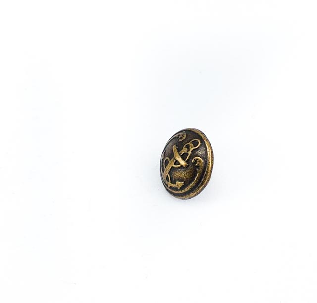 12 mm - 19 L  Ship Anchor Design Metal Shank Button