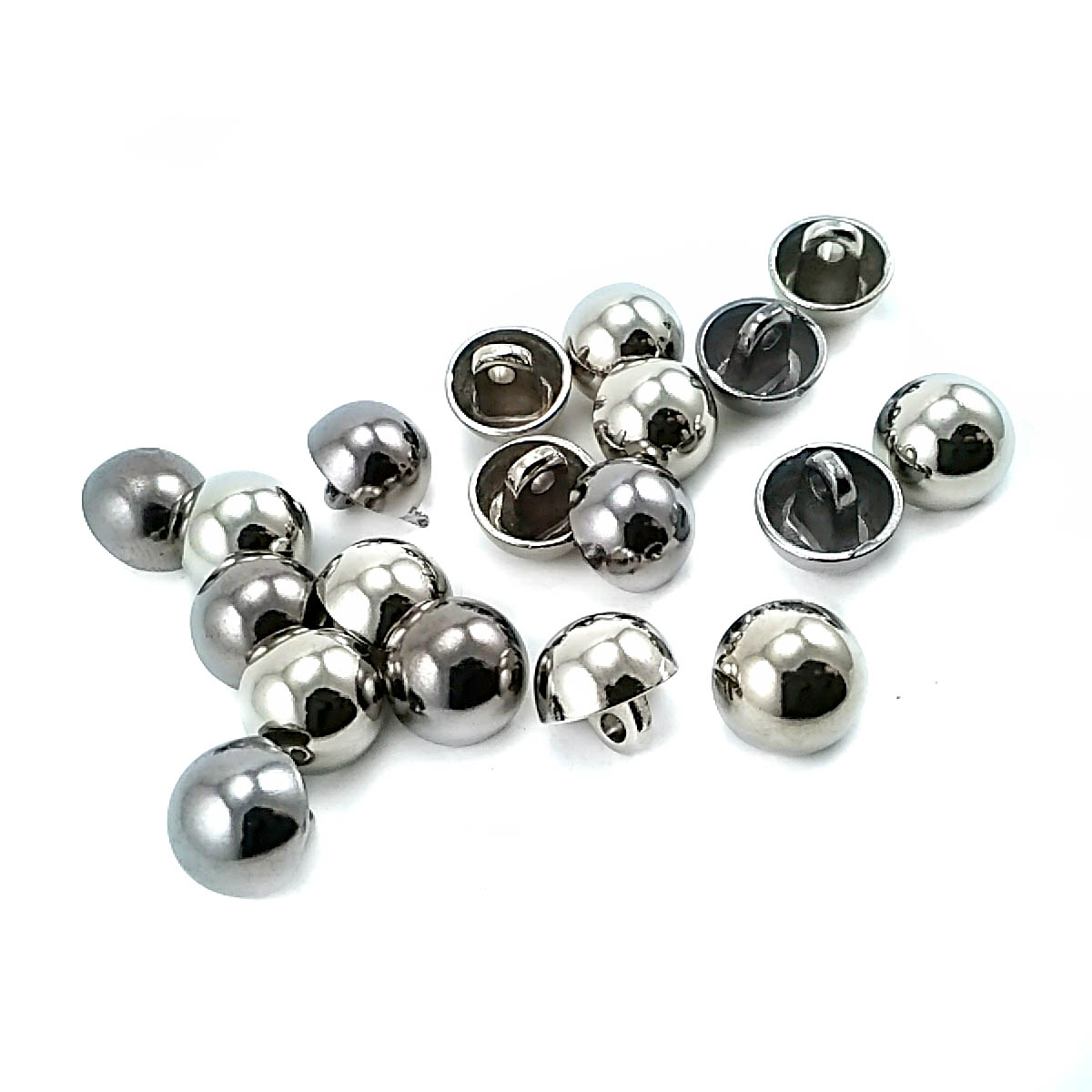 Shank Button 11 mm - 18 L Metal Shank Half Ball Button E 1092 Shank Button 11 mm - 18 L Metal Shank Half Ball Button E 1092