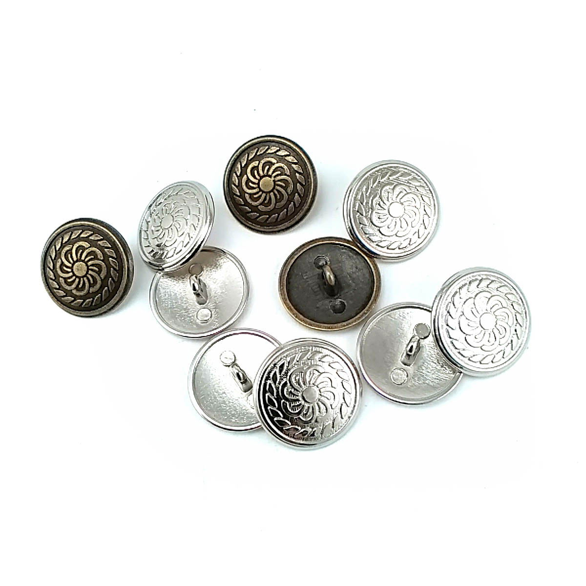 20 mm Ayaklı Düğme ön ve detay görünümü