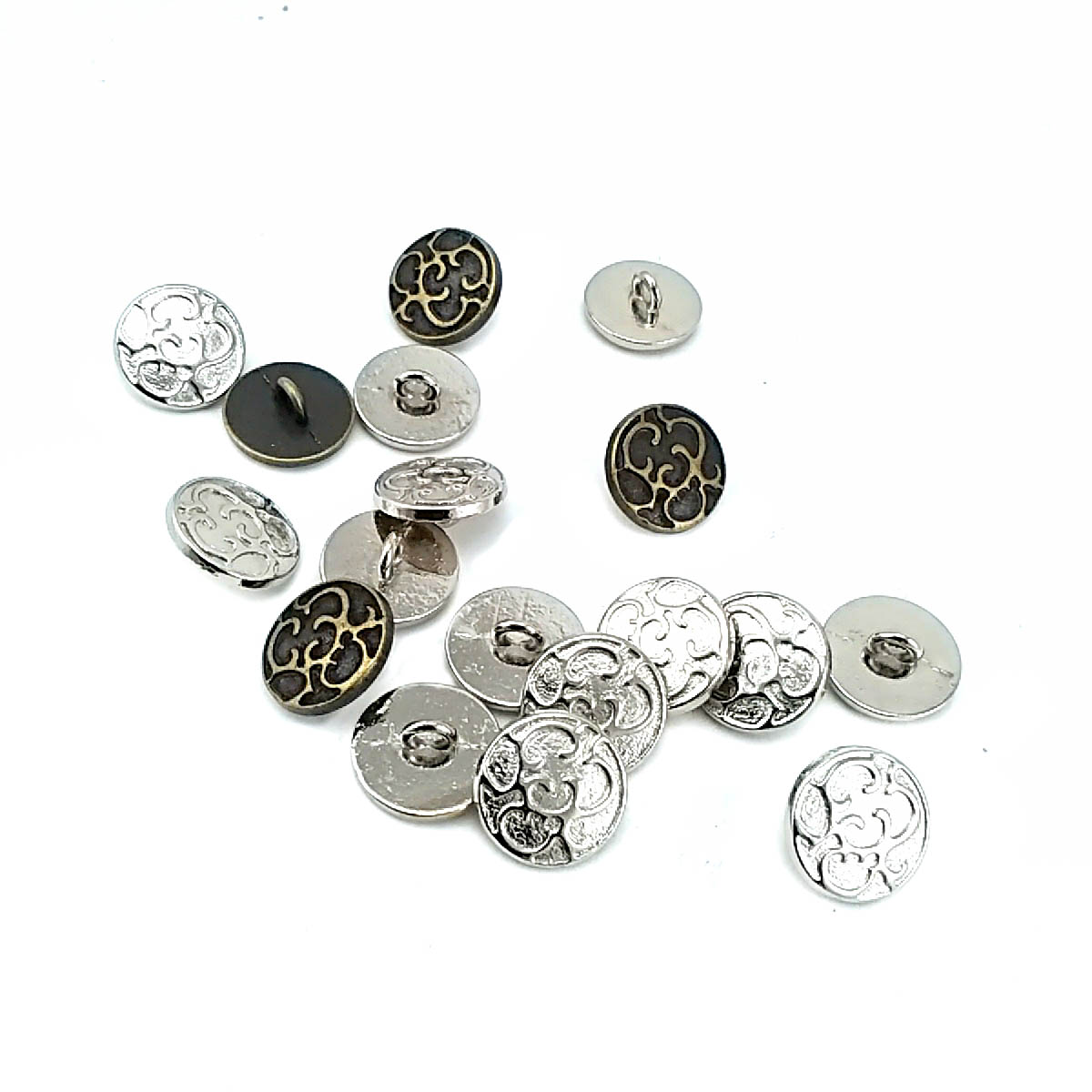 14 mm Shank Button product image 14 mm Shank Button front and detail view