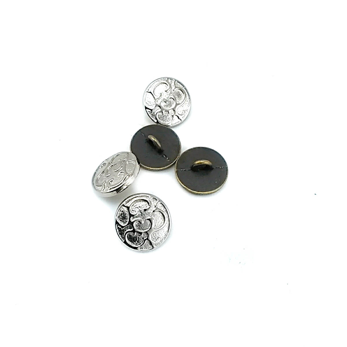 14 mm Shank Button front and detail view