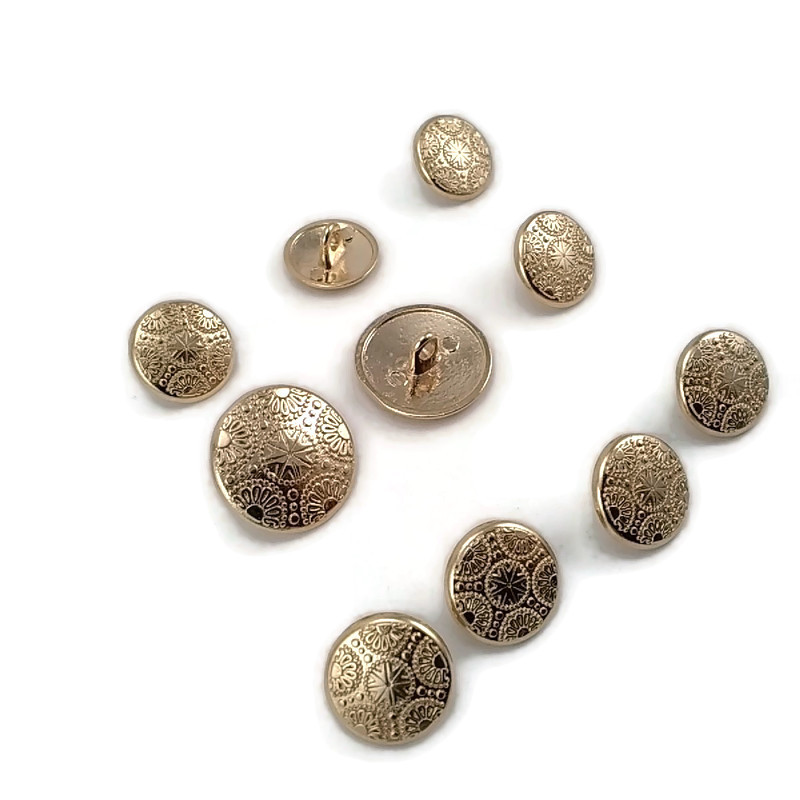 Blazer Jacket Button Set of 10 Motif Patterned