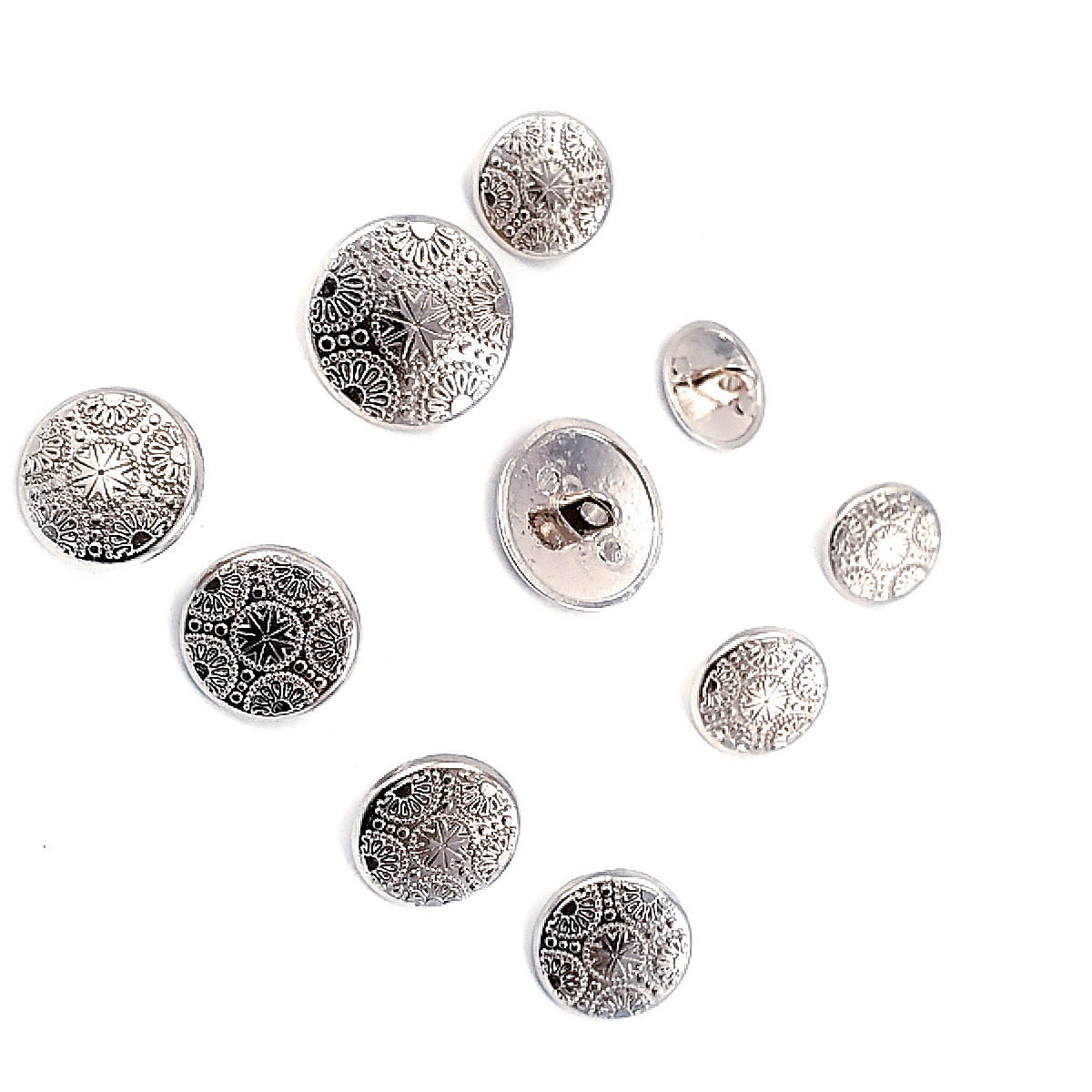 Blazer Jacket Button Set of 10 Motif Patterned