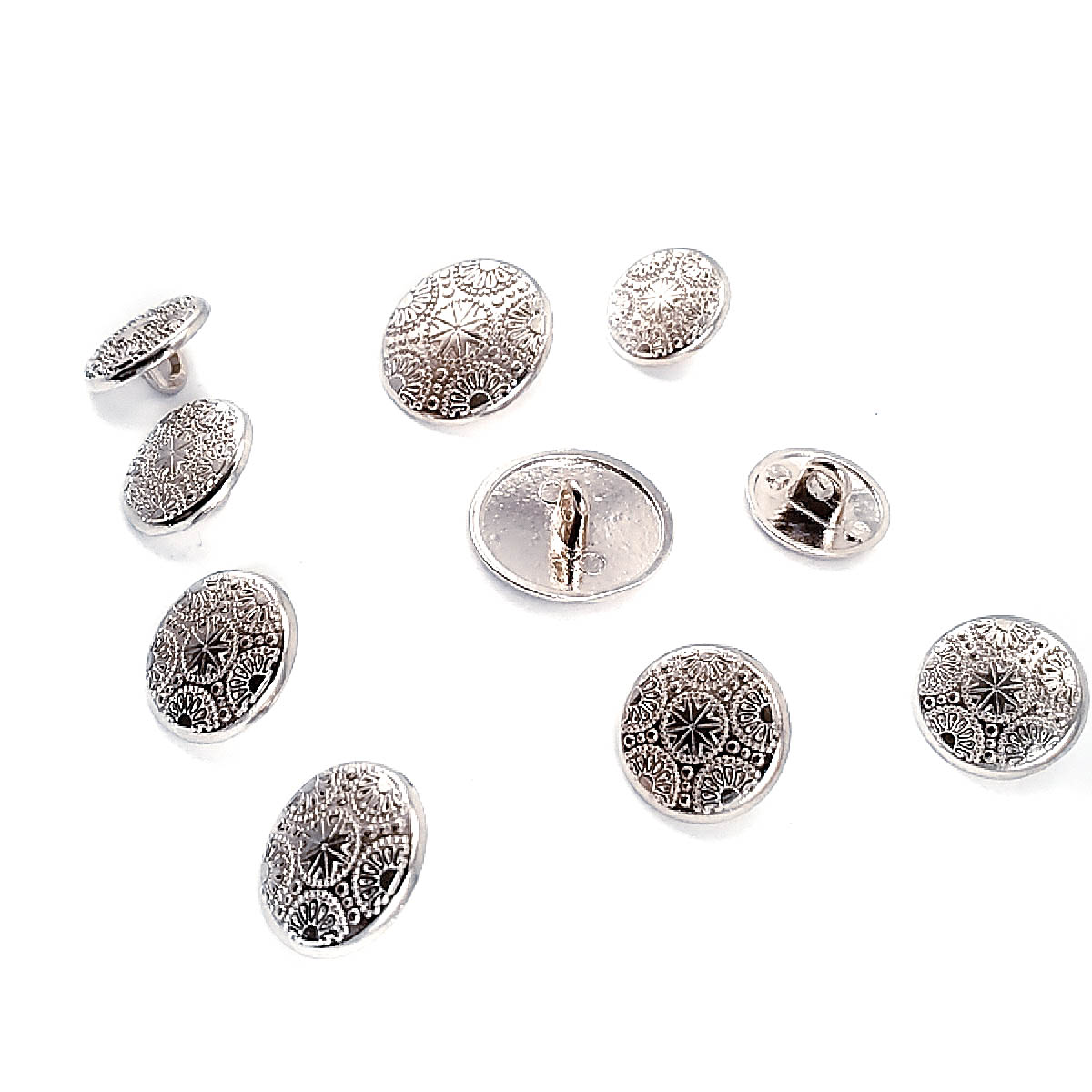 Blazer Jacket Button Set of 10 Motif Patterned