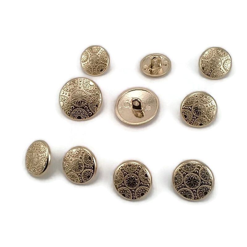 Blazer Jacket Button Set of 10 Motif Patterned