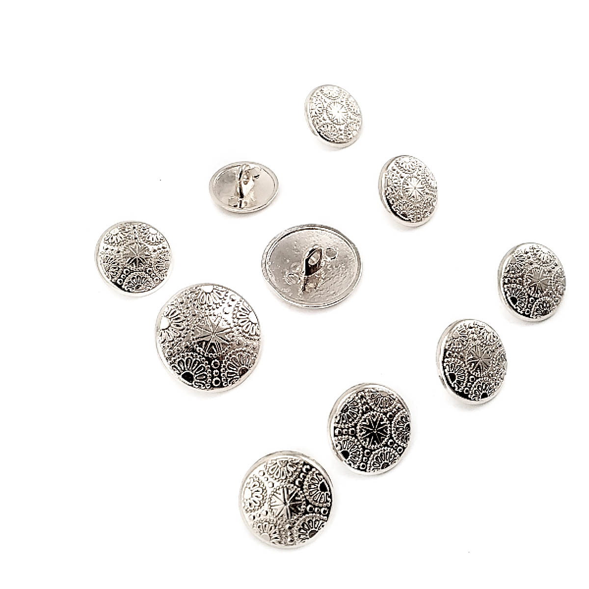 Blazer Jacket Button Set of 10 Motif Patterned