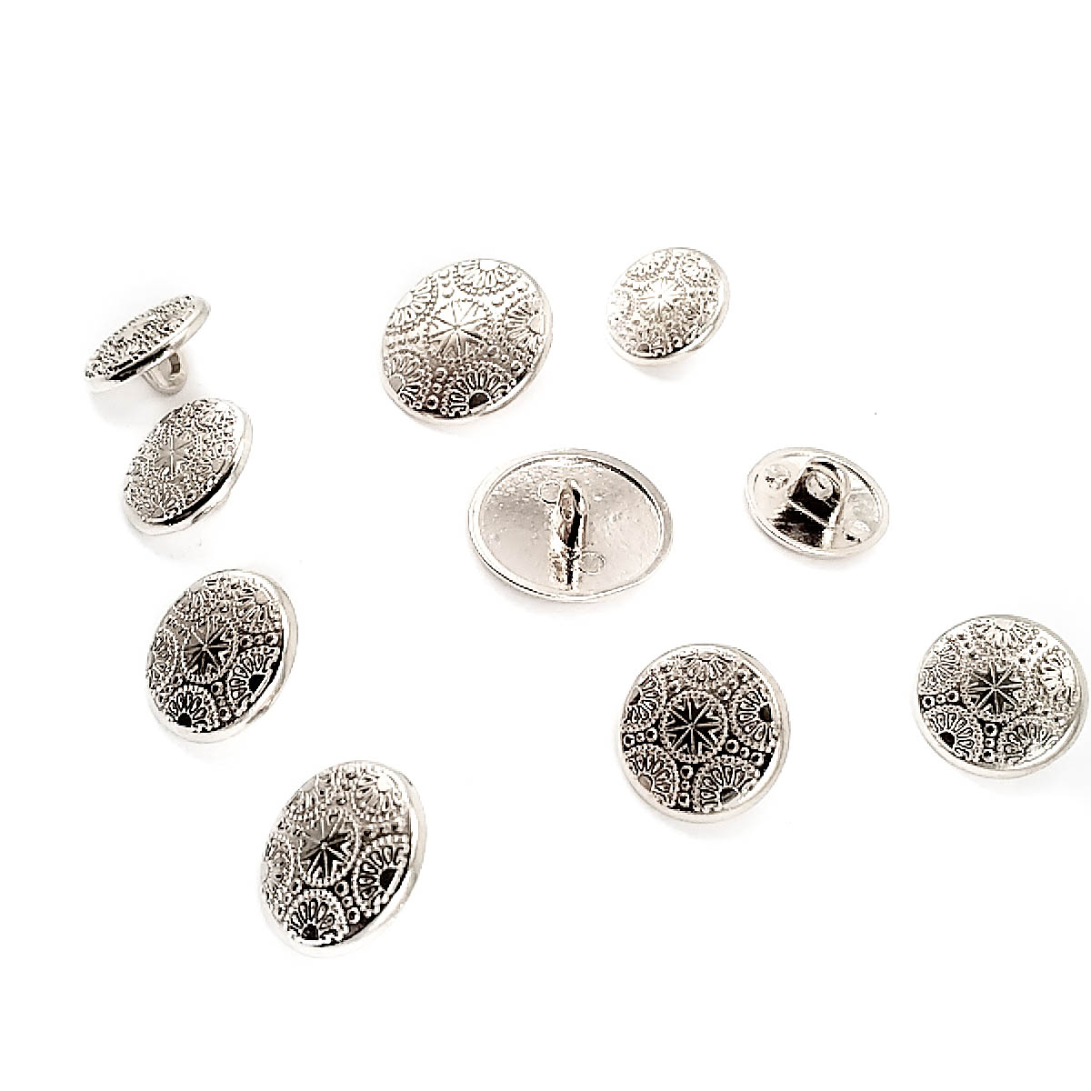 Blazer Jacket Button Set of 10 Motif Patterned