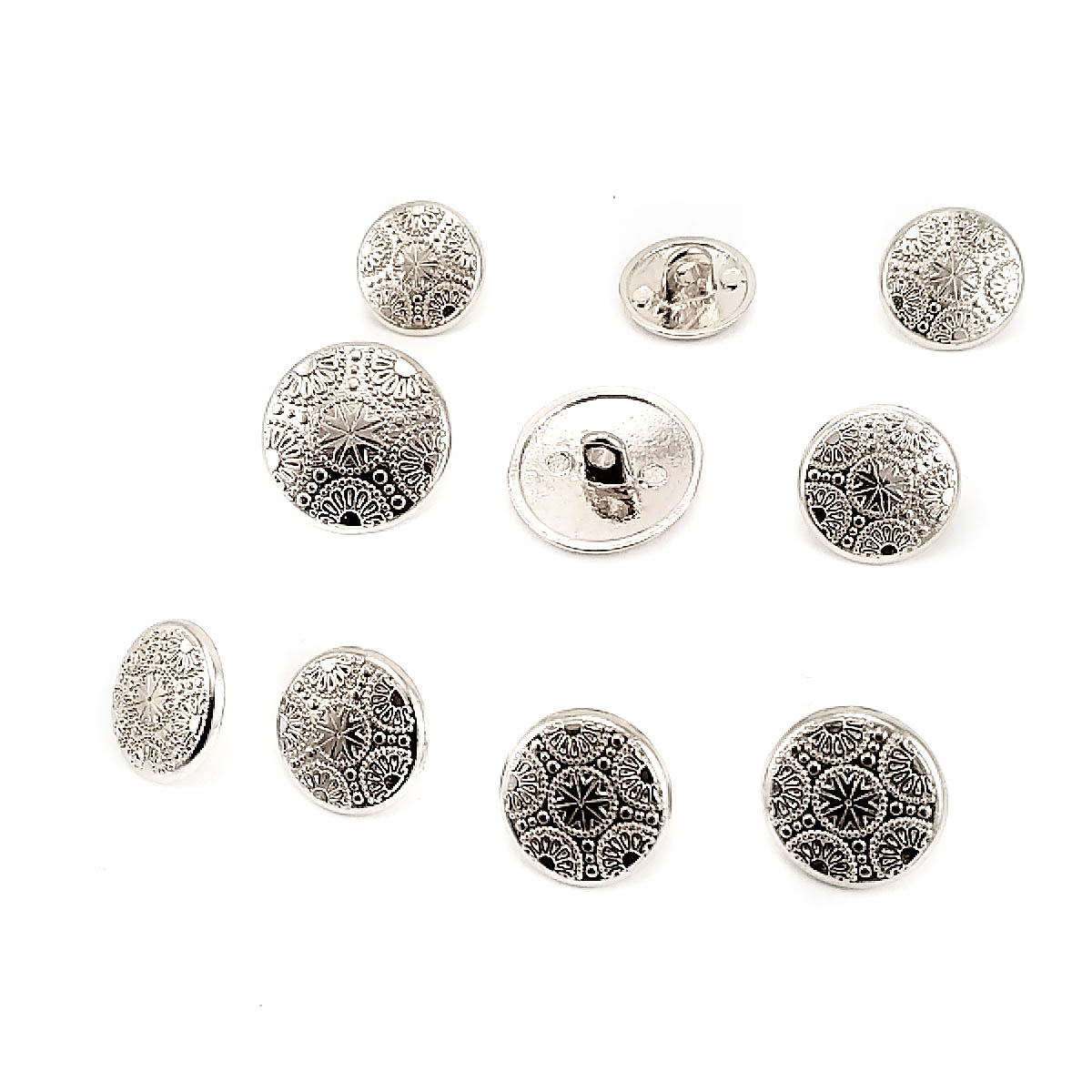 Blazer Jacket Button Set of 10 Motif Patterned
