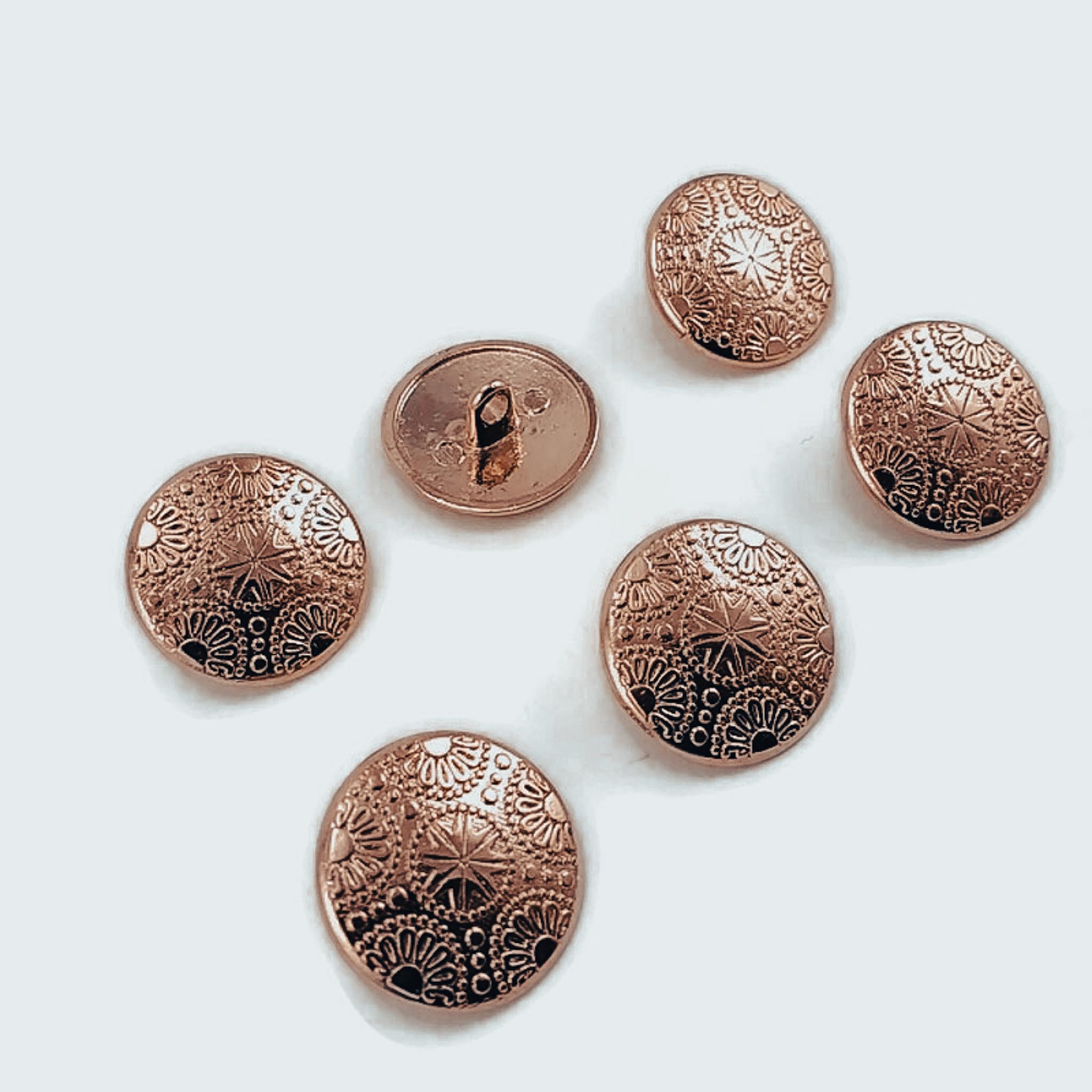 20 mm - 32 L Blazer Jacket Button (Set of 6) Motif  Patterned