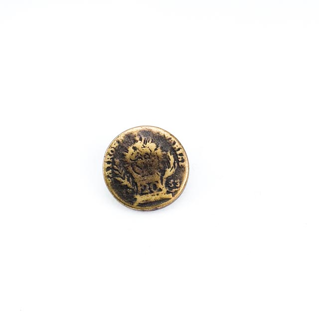 18 mm Shank Button product image 18 mm Shank Button front and detail view