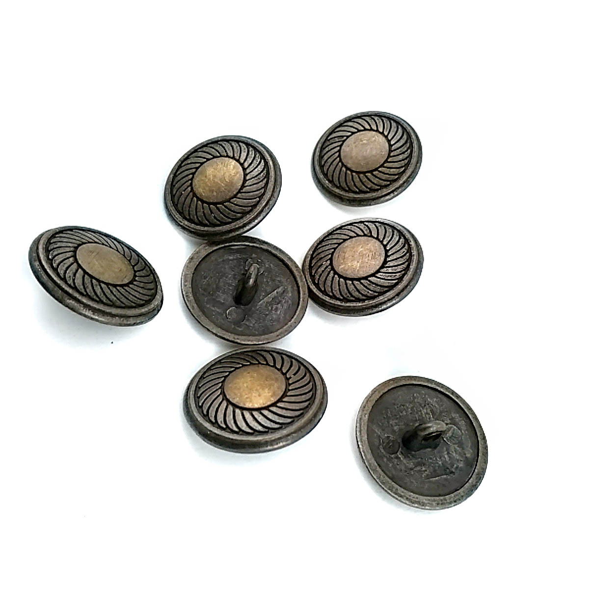 Blazer Jacket Coat and Cardigan Metal Button Swirl Pattern 20 mm - 32 L E 117