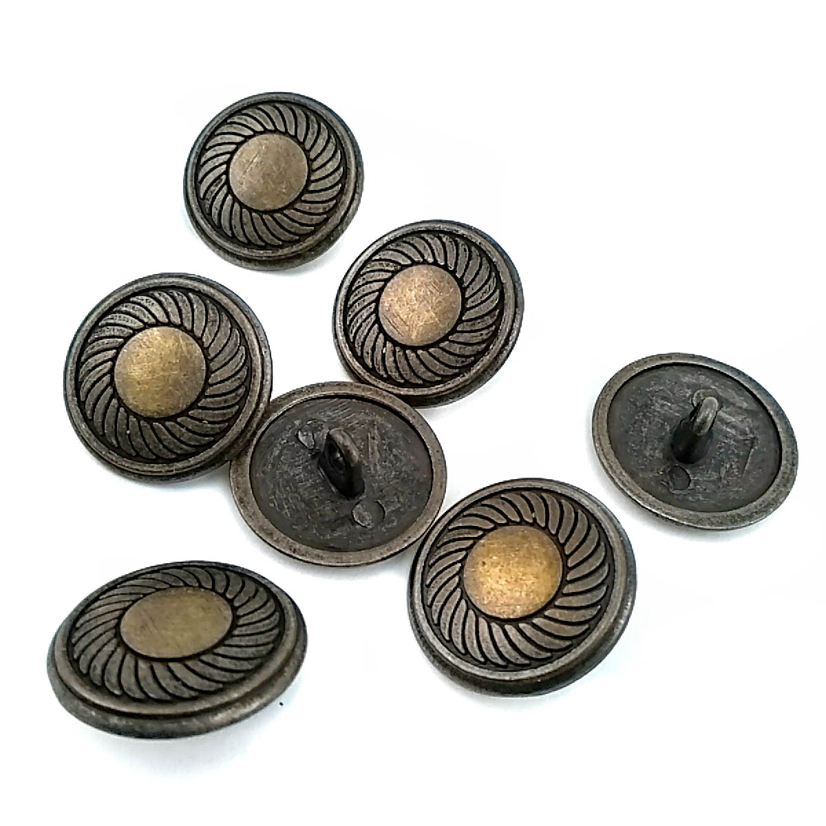 Blazer Jacket Coat and Cardigan Metal Button Swirl Pattern 20 mm - 32 L E 117