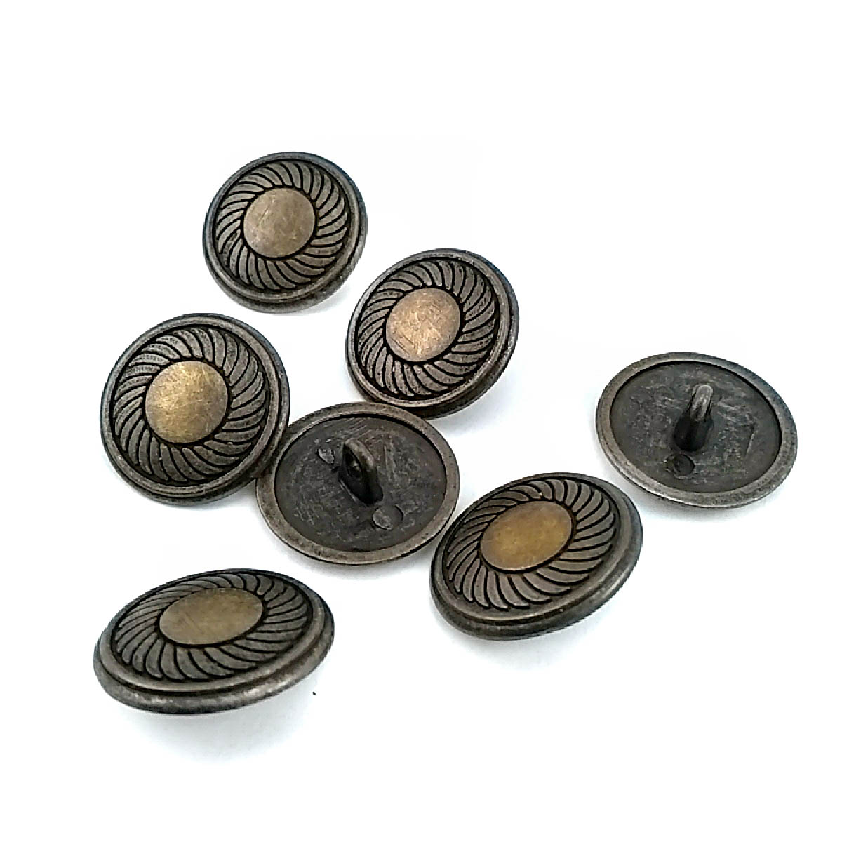 Blazer Jacket Coat and Cardigan Metal Button Swirl Pattern 20 mm - 32 L E 117