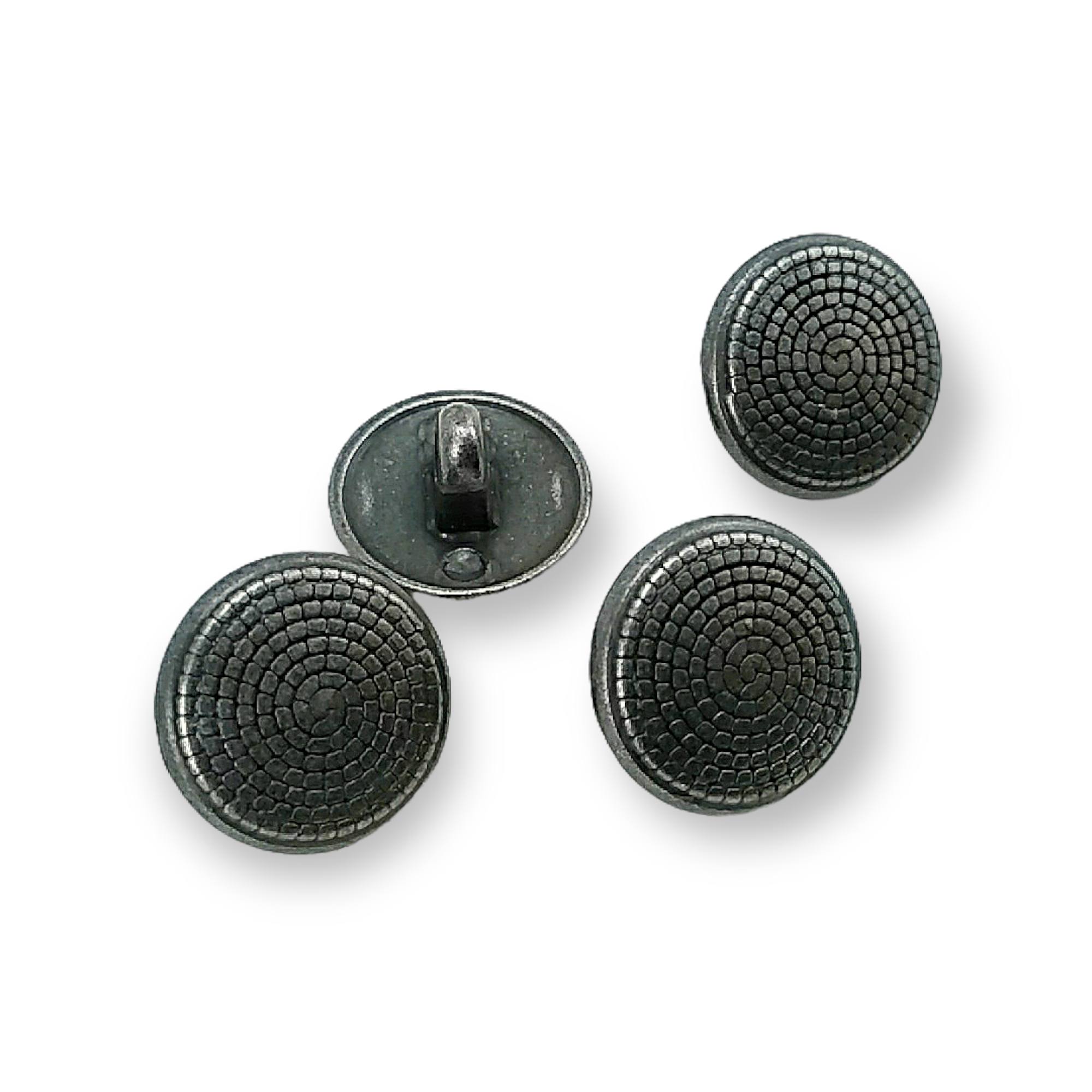 Shank Button 15 mm - 24 L Spiral Pattern E 120 Shank Button 15 mm - 24 L Spiral Pattern E 120