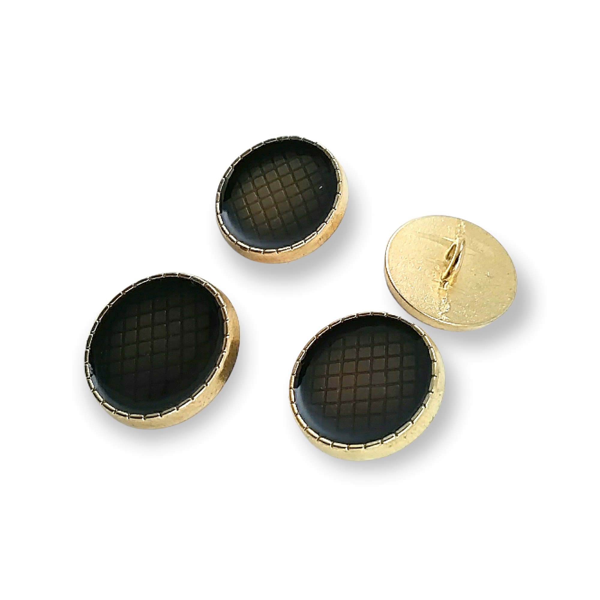 Ceket Kol Düğmesi 18 mm 28 Boy Mineli Metal Ayaklı Düğme E 1245