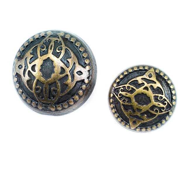 15 mm Ayaklı Düğme ön ve detay görünümü