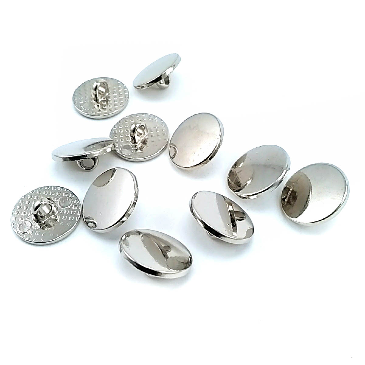 15 mm - 24 size Flat Foot Metal Button