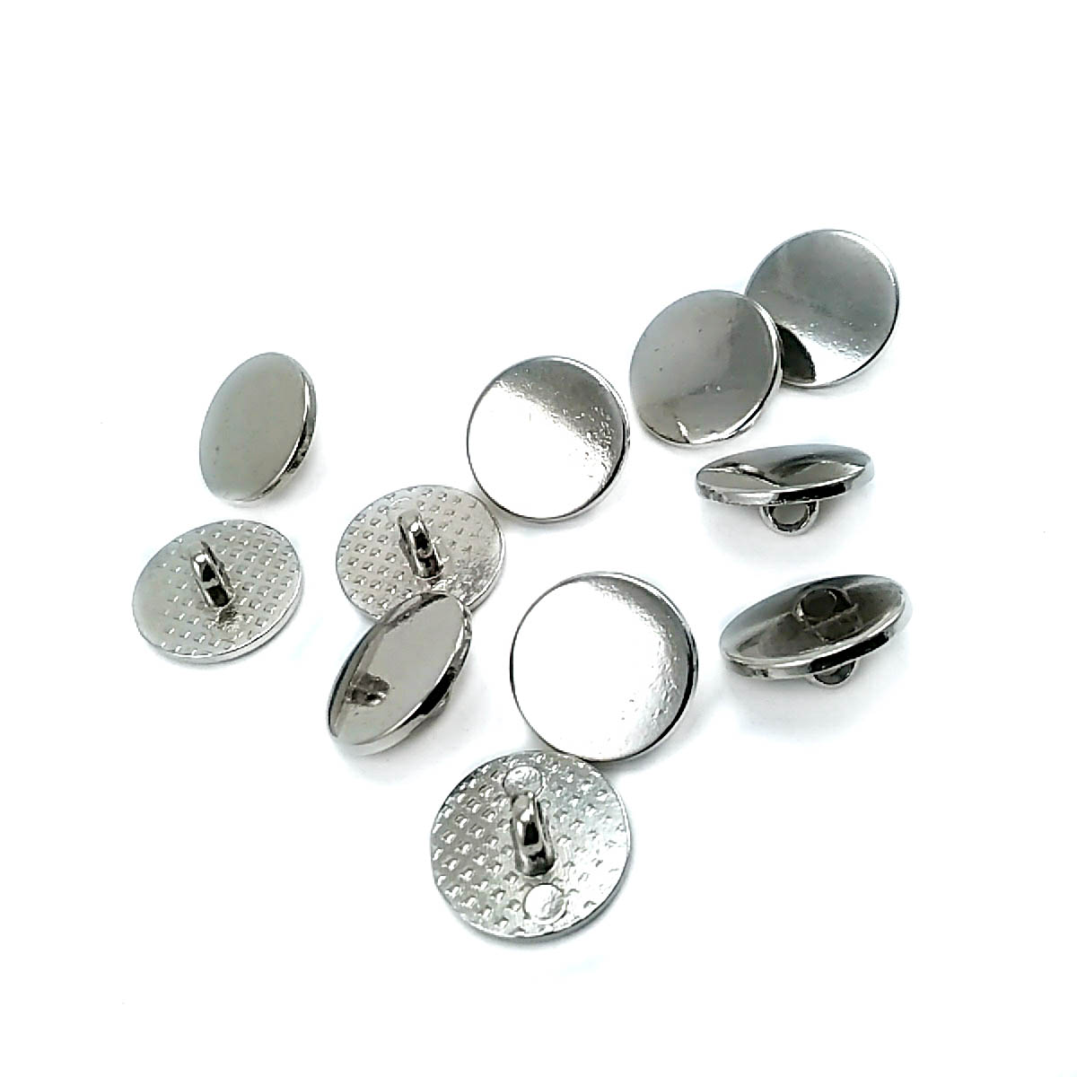 15 mm - 24 size Flat Foot Metal Button