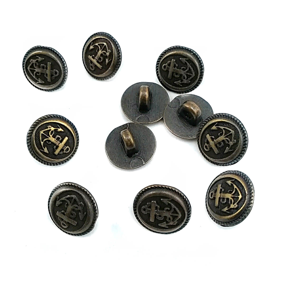 11 mm Shank Button front and detail view